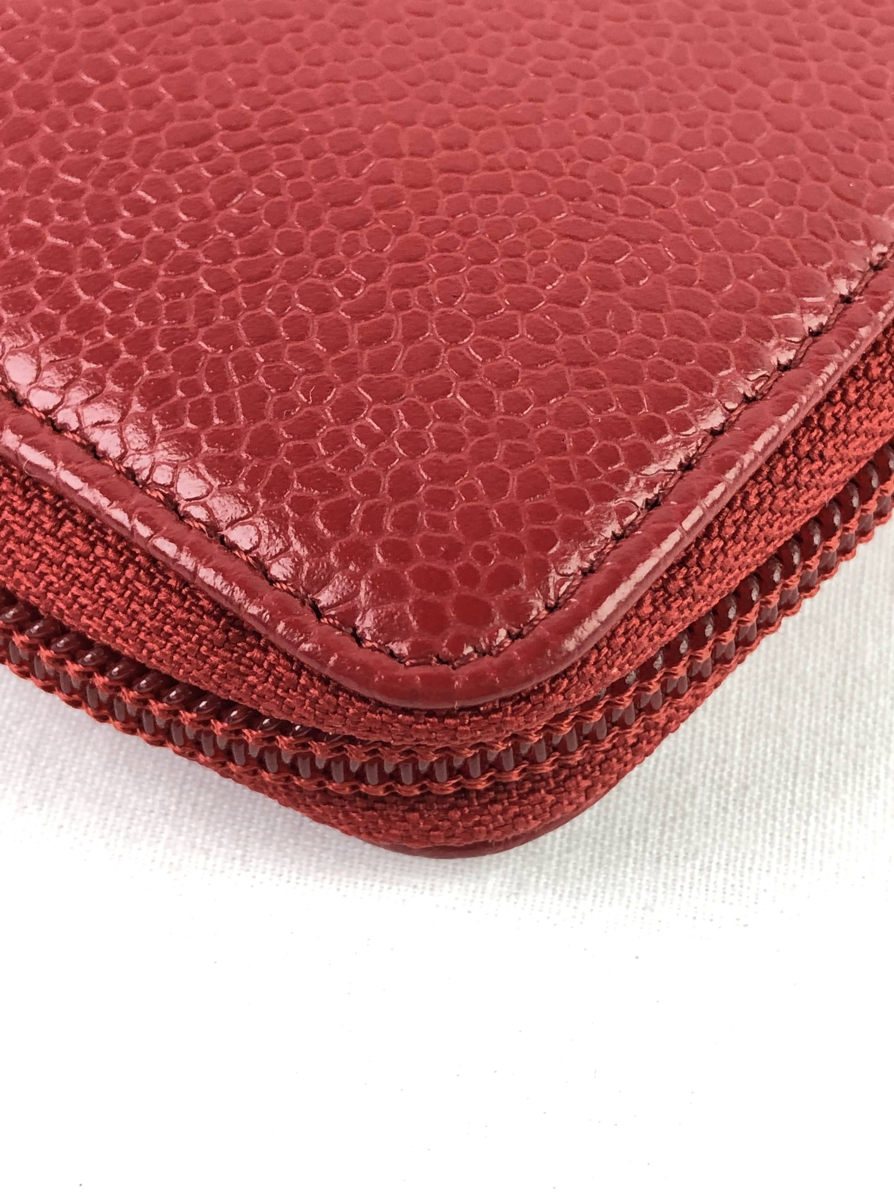 Red Caviar Timeless ‘CC’ Wallet w/SHW