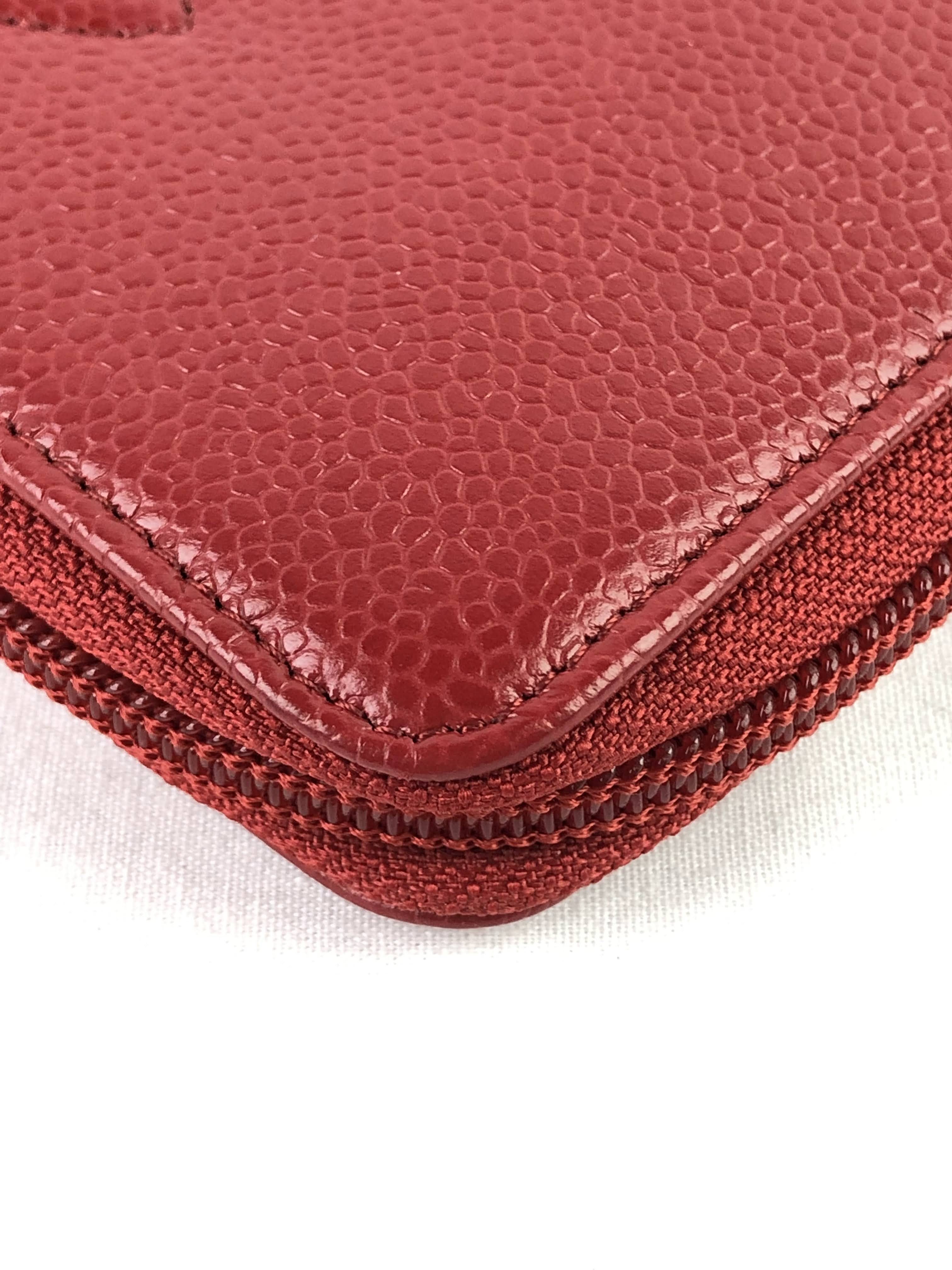 Red Caviar Timeless ‘CC’ Wallet w/SHW