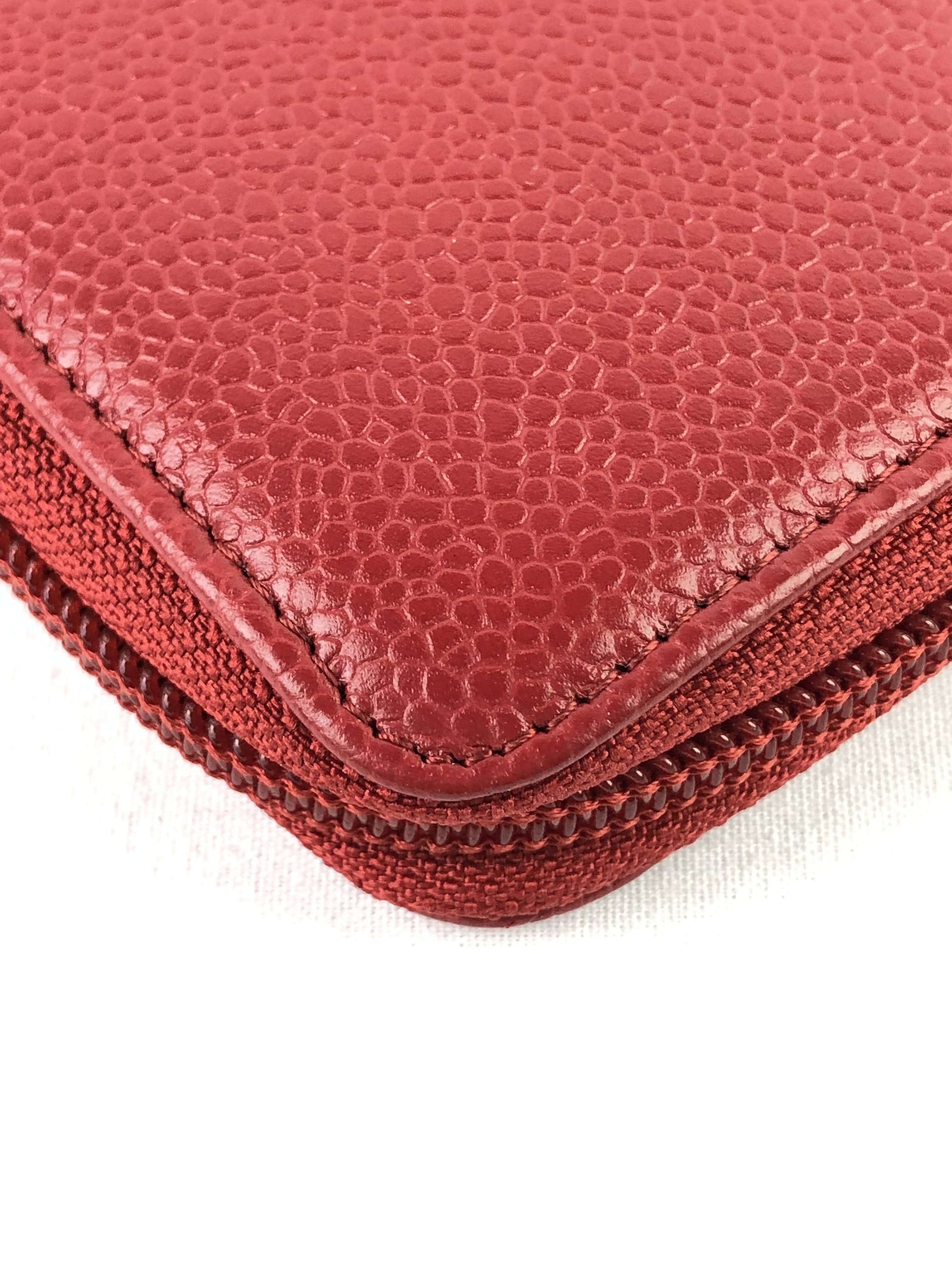 Red Caviar Timeless ‘CC’ Wallet w/SHW