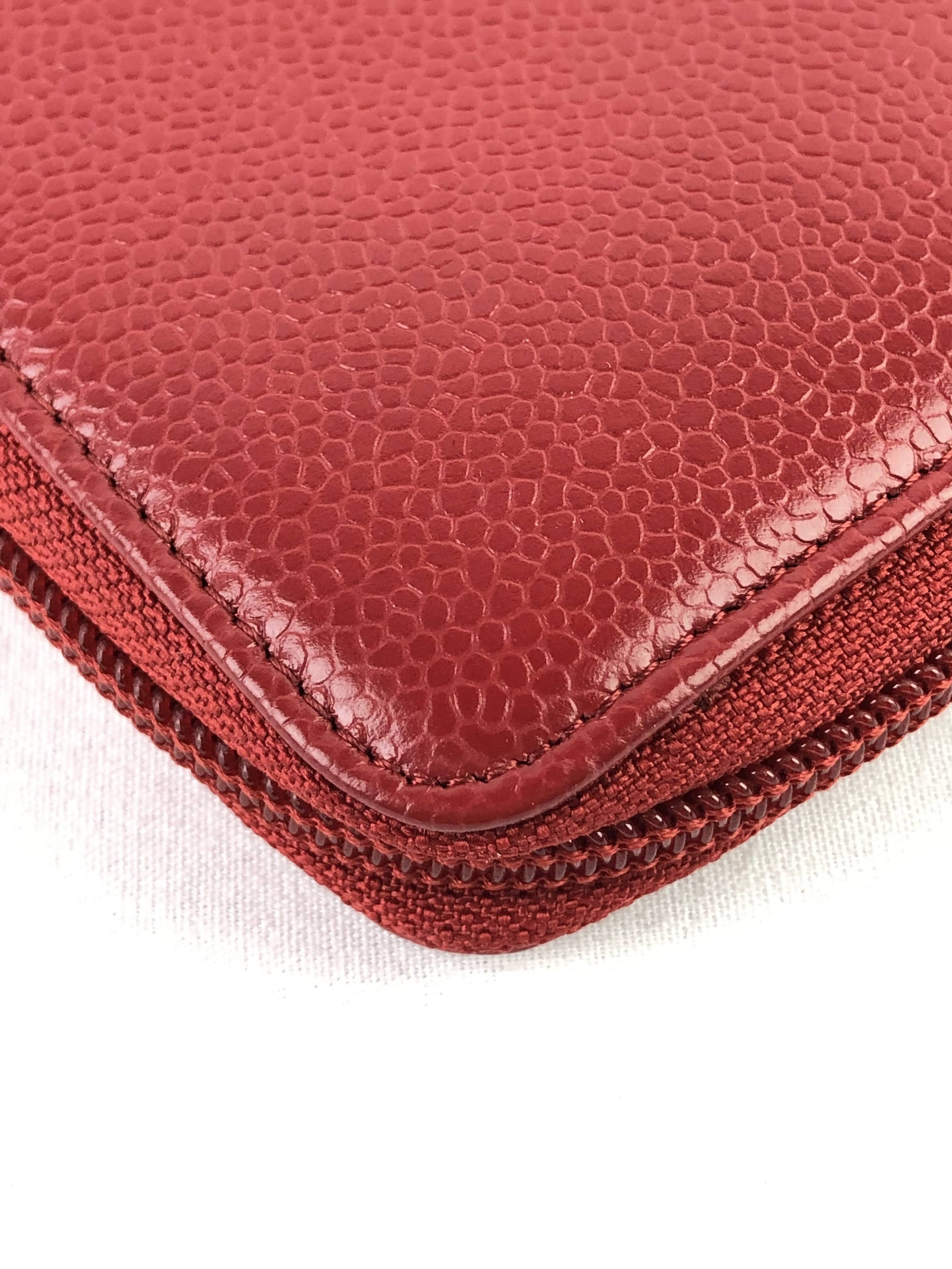 Red Caviar Timeless ‘CC’ Wallet w/SHW