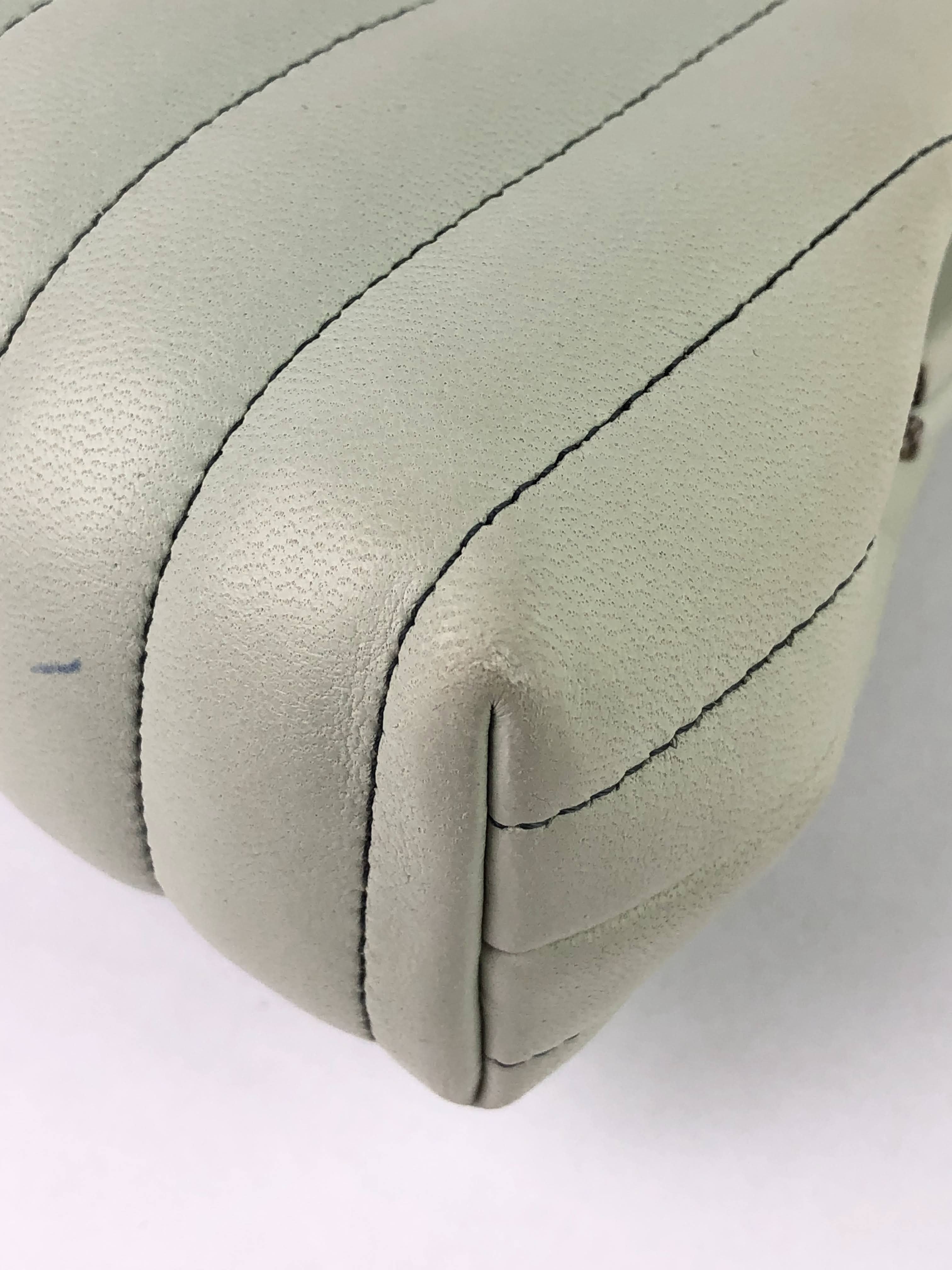 Mint Green Mademoiselle Ligne Clutch w/SHW