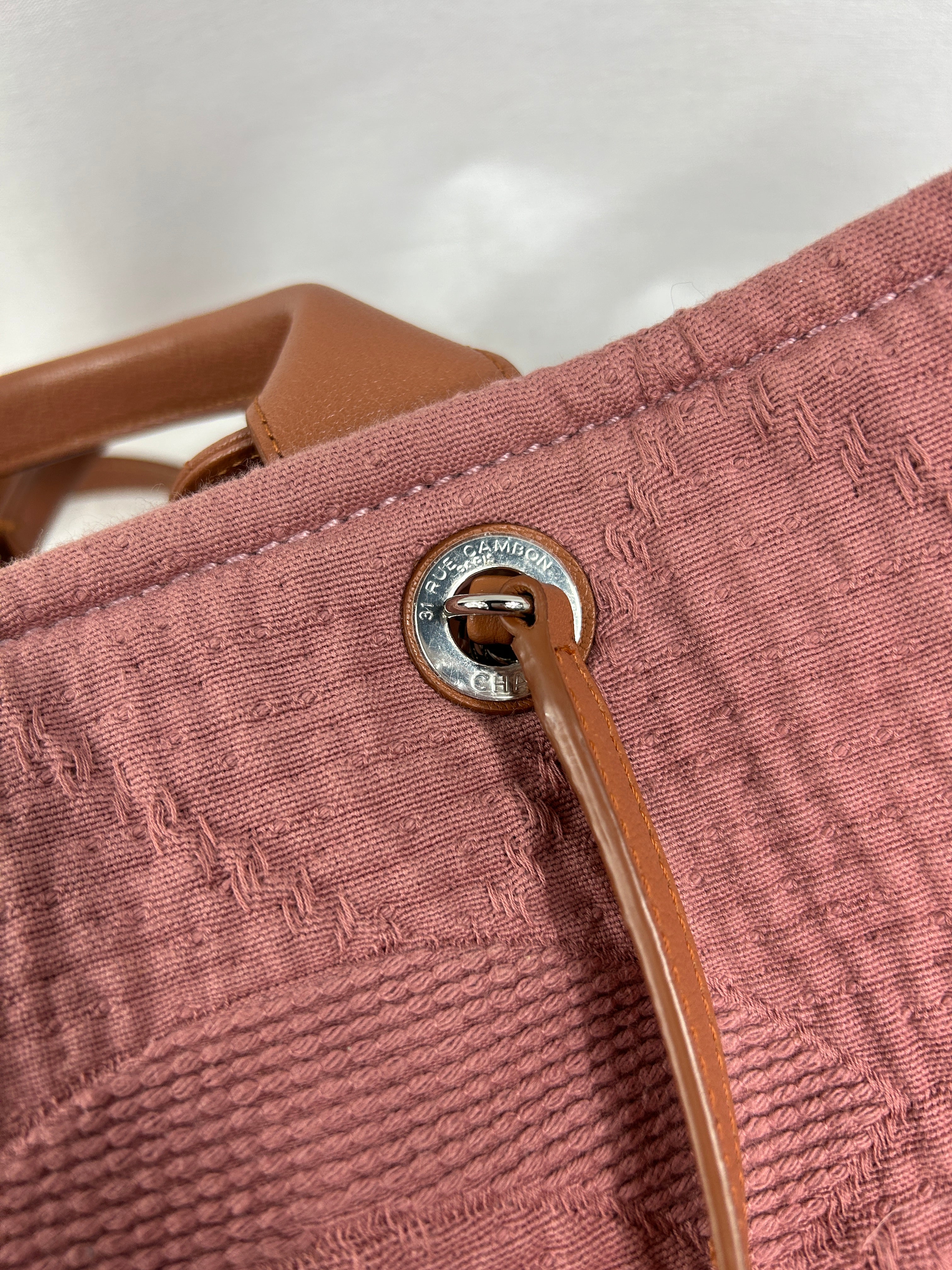 Pink Large Double Face Shopping Tote w/SHW