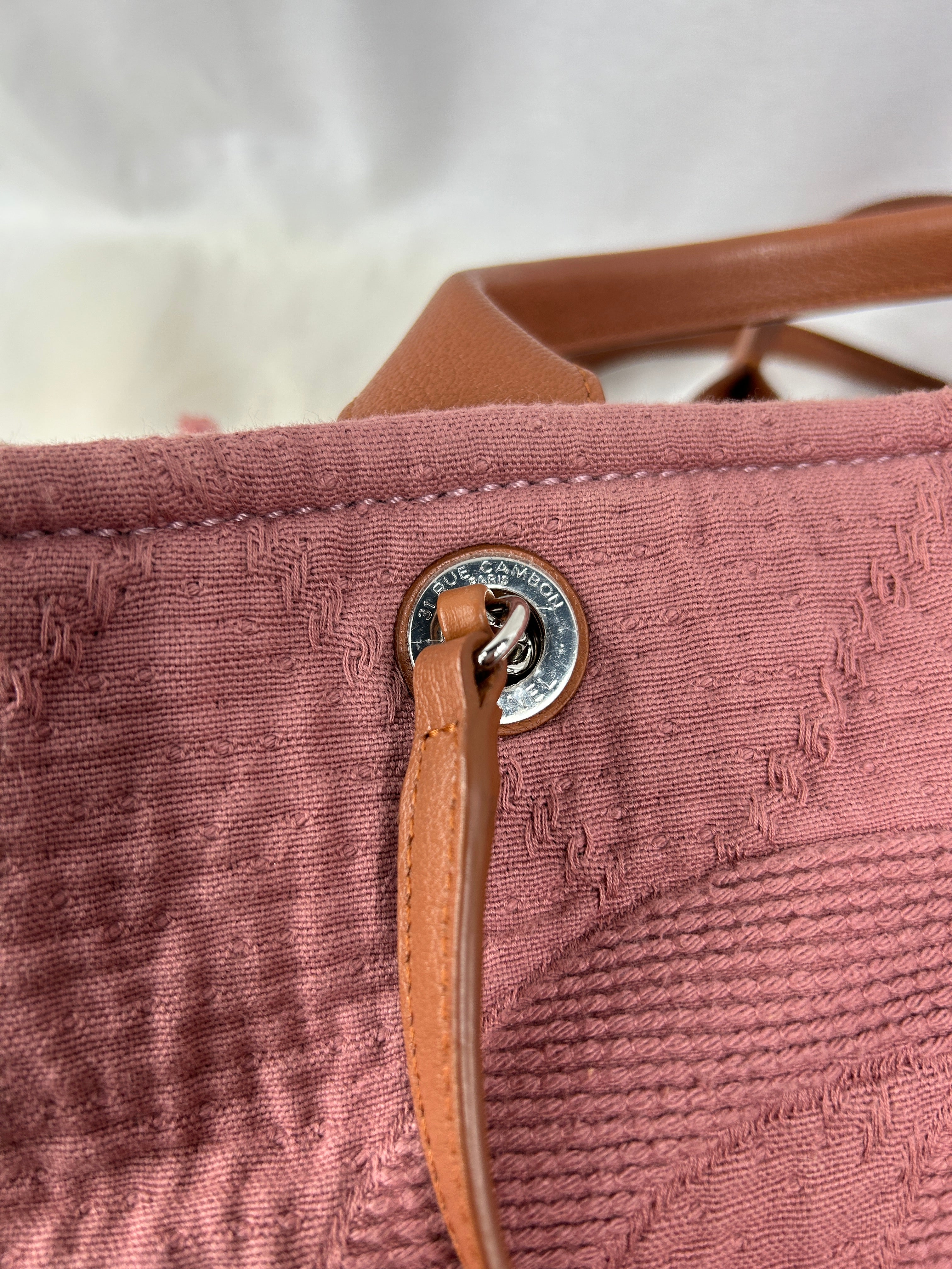 Pink Large Double Face Shopping Tote w/SHW