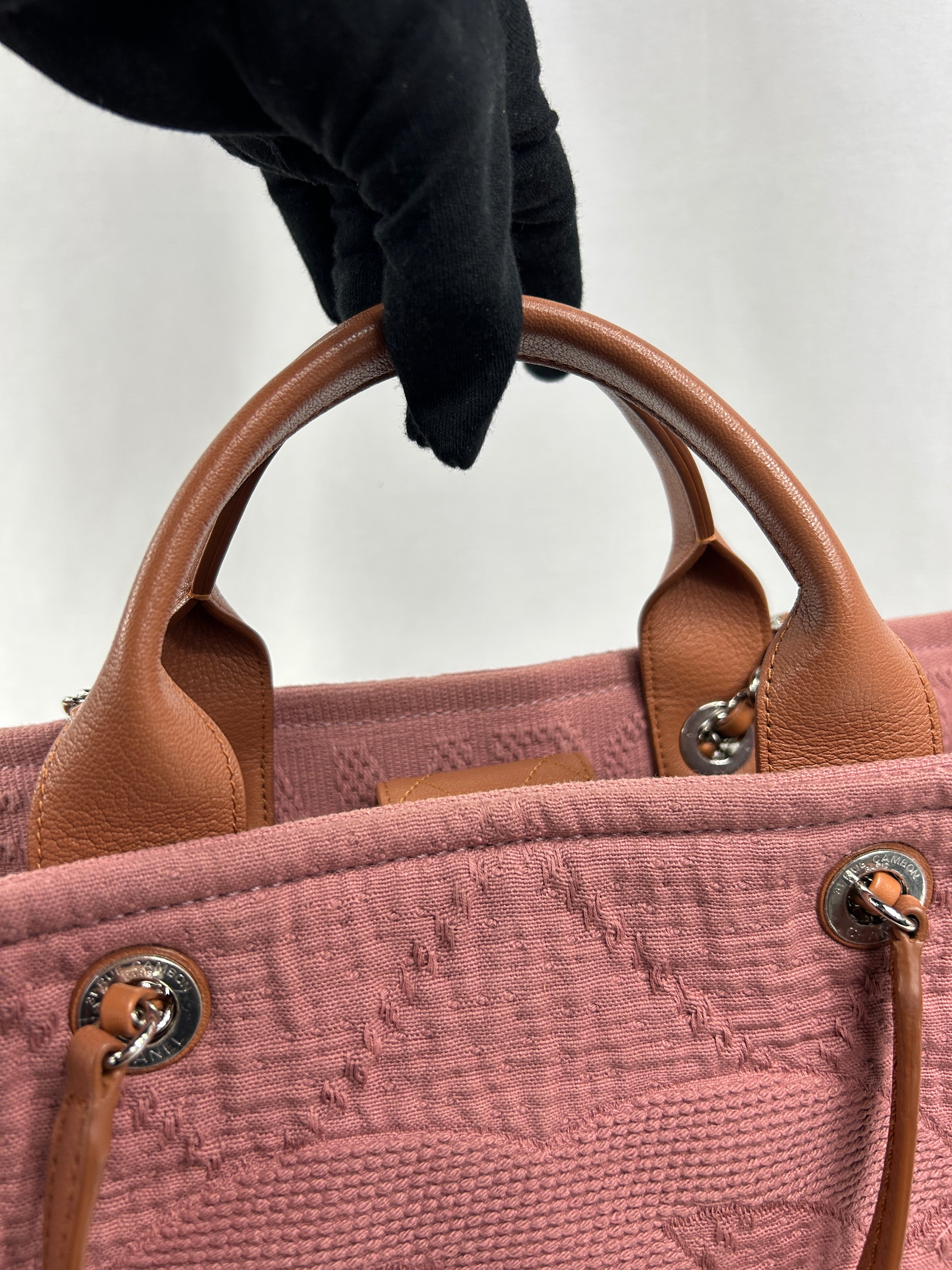 Pink Large Double Face Shopping Tote w/SHW