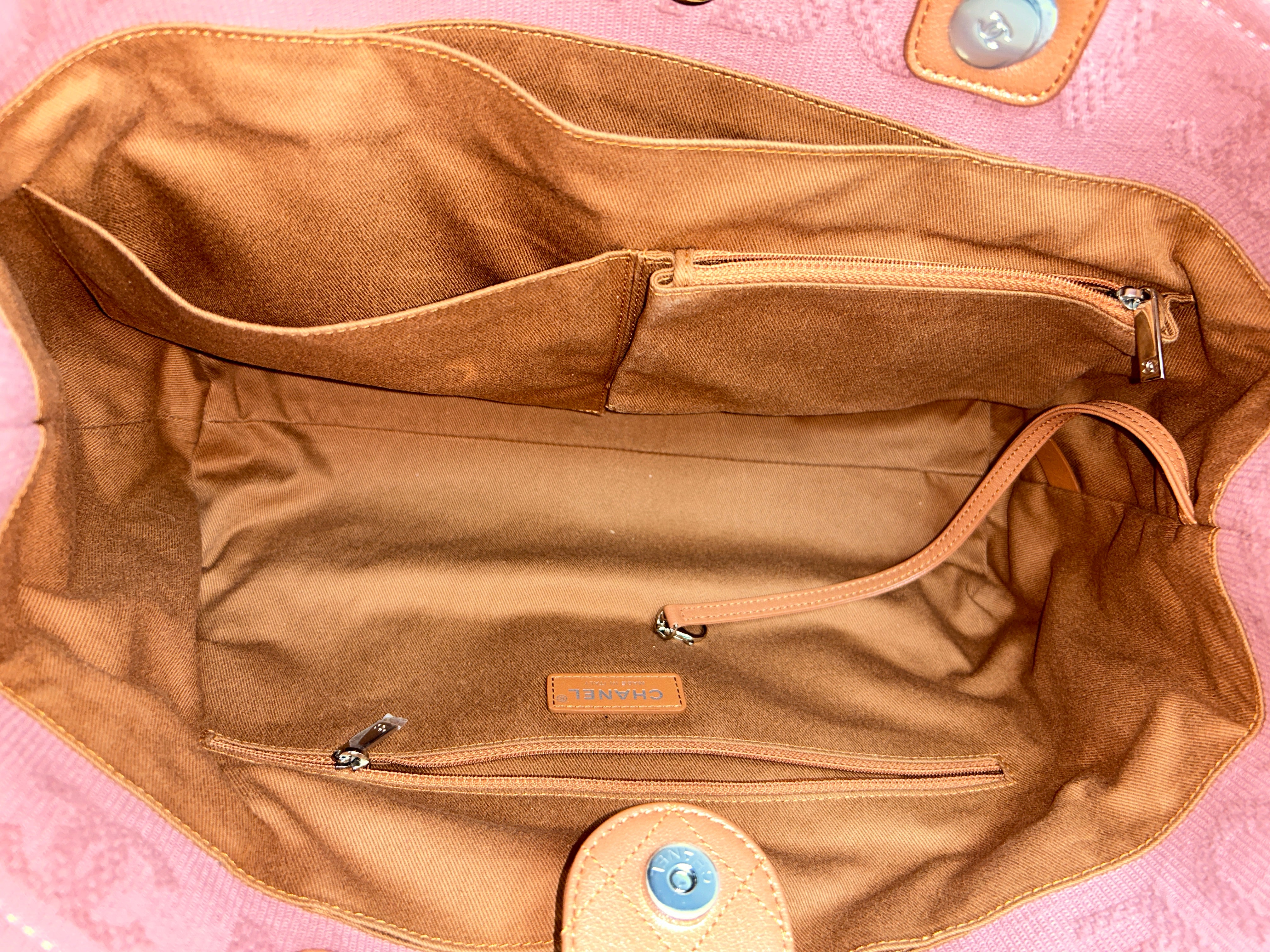 Pink Large Double Face Shopping Tote w/SHW