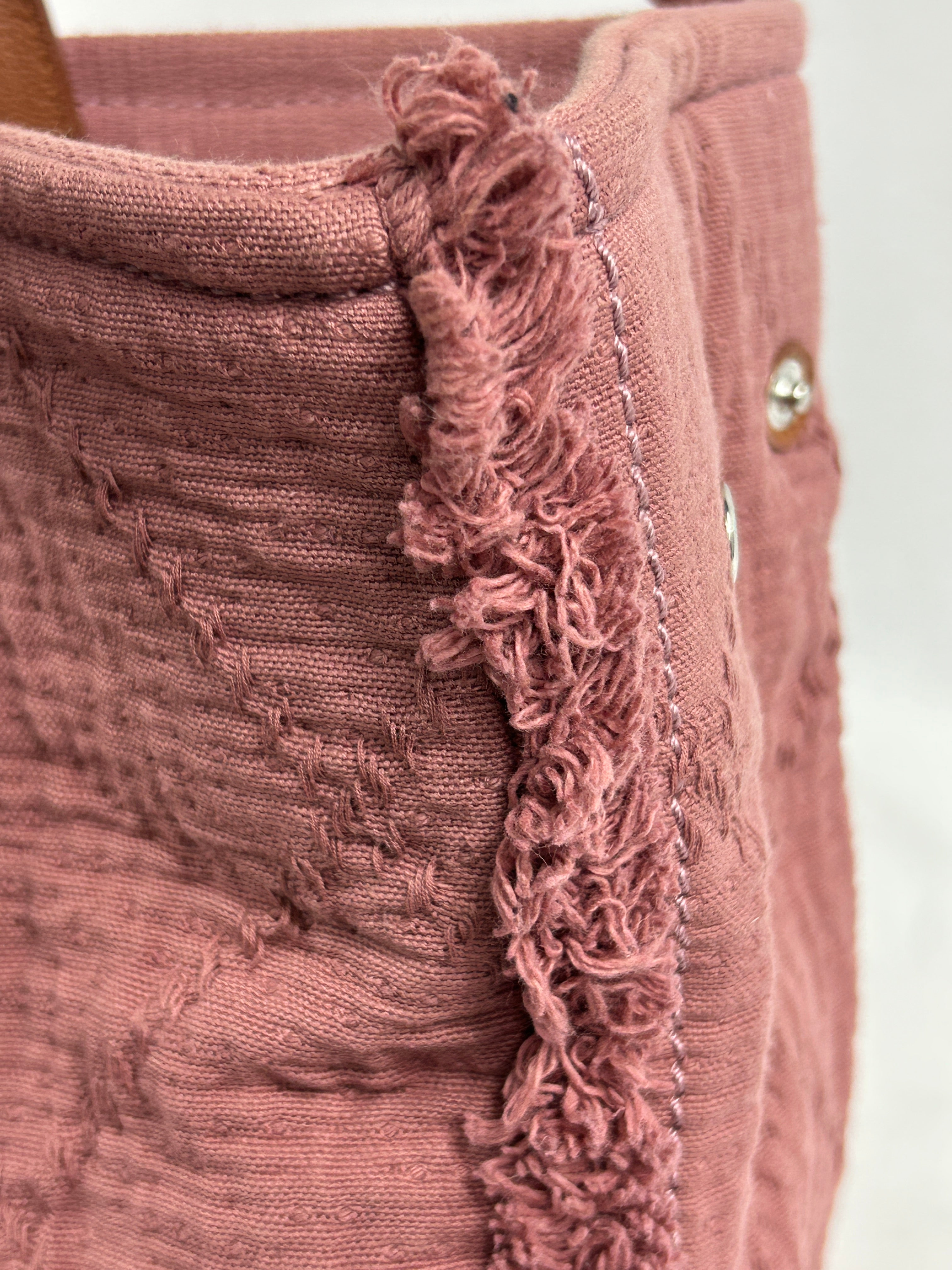 Pink Large Double Face Shopping Tote w/SHW