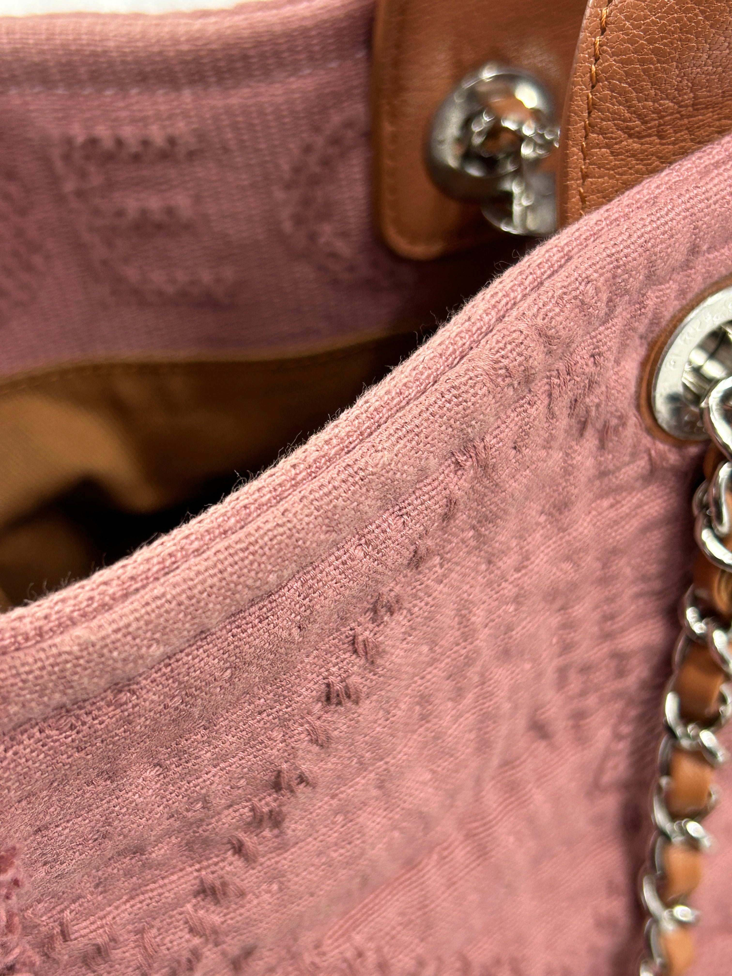 Pink Large Double Face Shopping Tote w/SHW