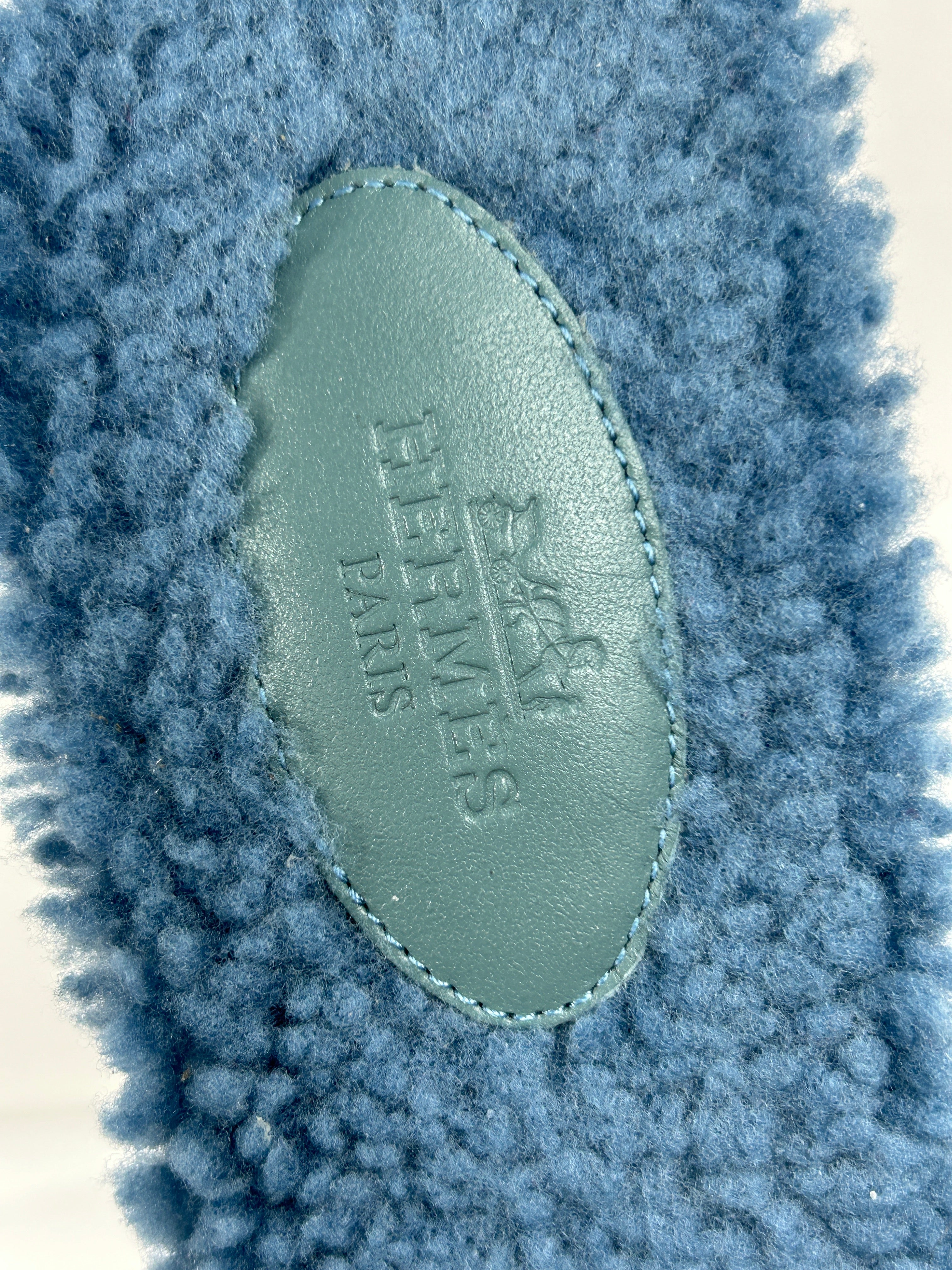 Blue Teddy Oran Sandals
