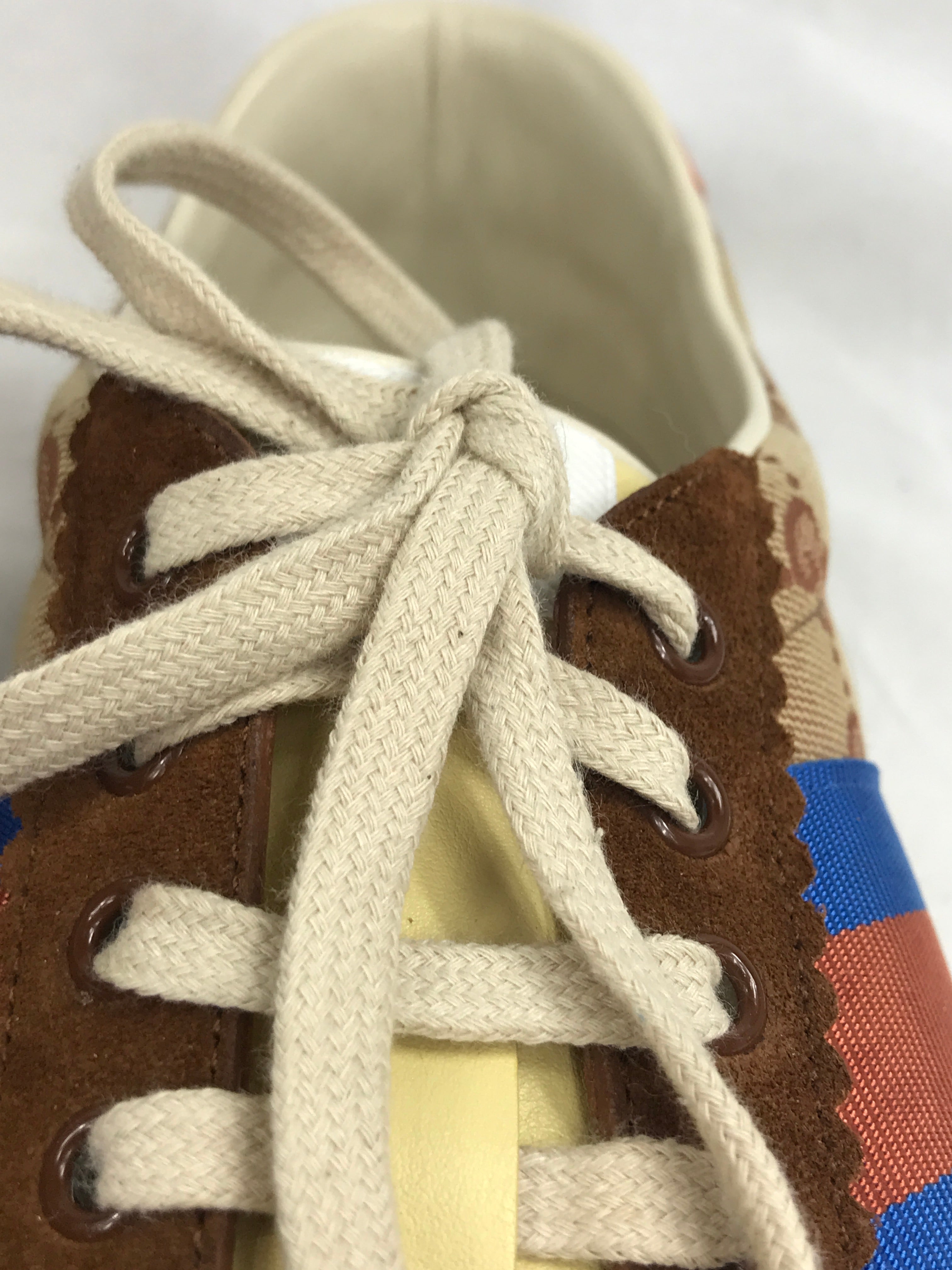 Brown Suede/Brown Monogram Web Men's G74 Sneakers
