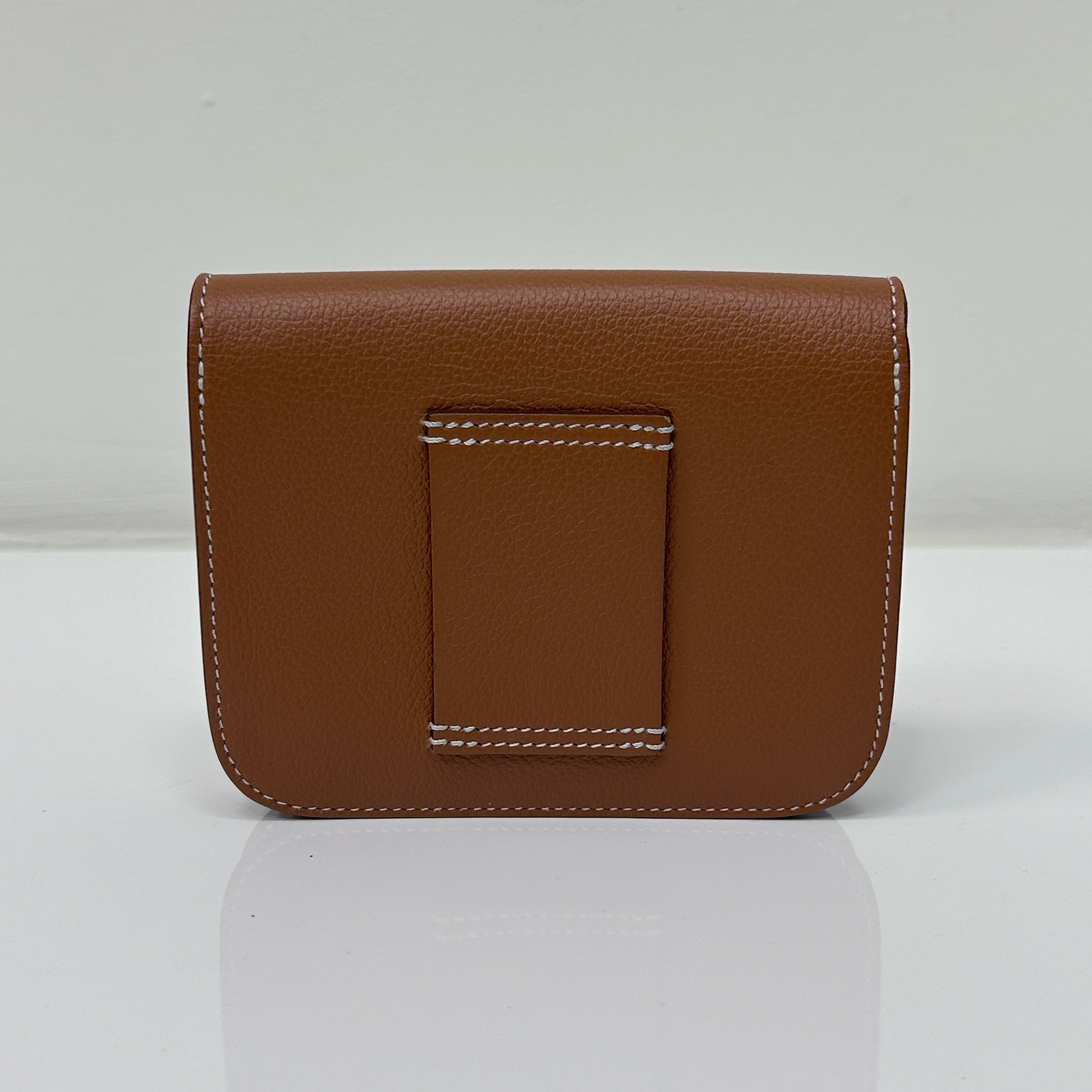 Gold Constance Slim Compact Wallet w/GHW