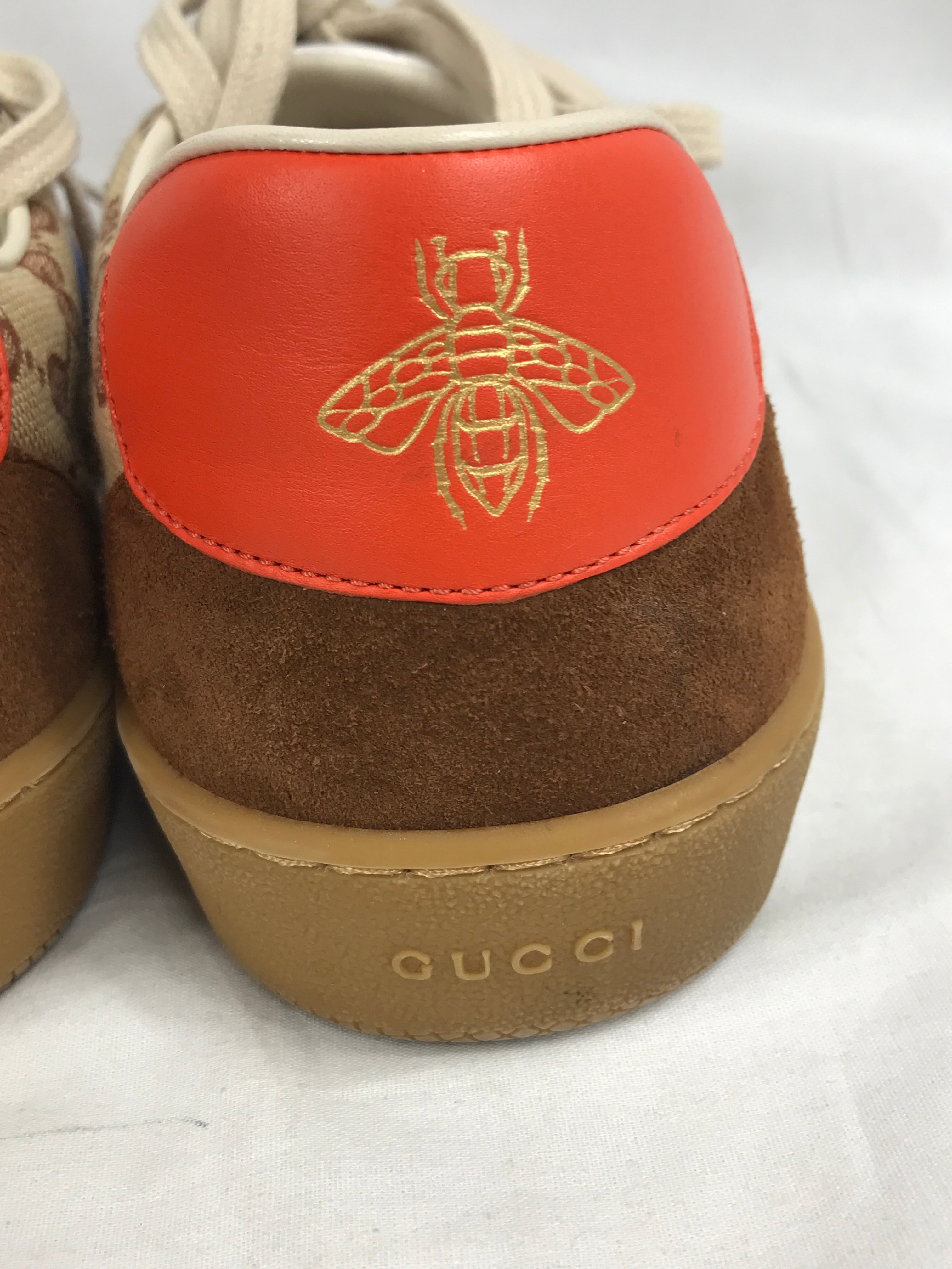 Brown Suede/Brown Monogram Web Men's G74 Sneakers