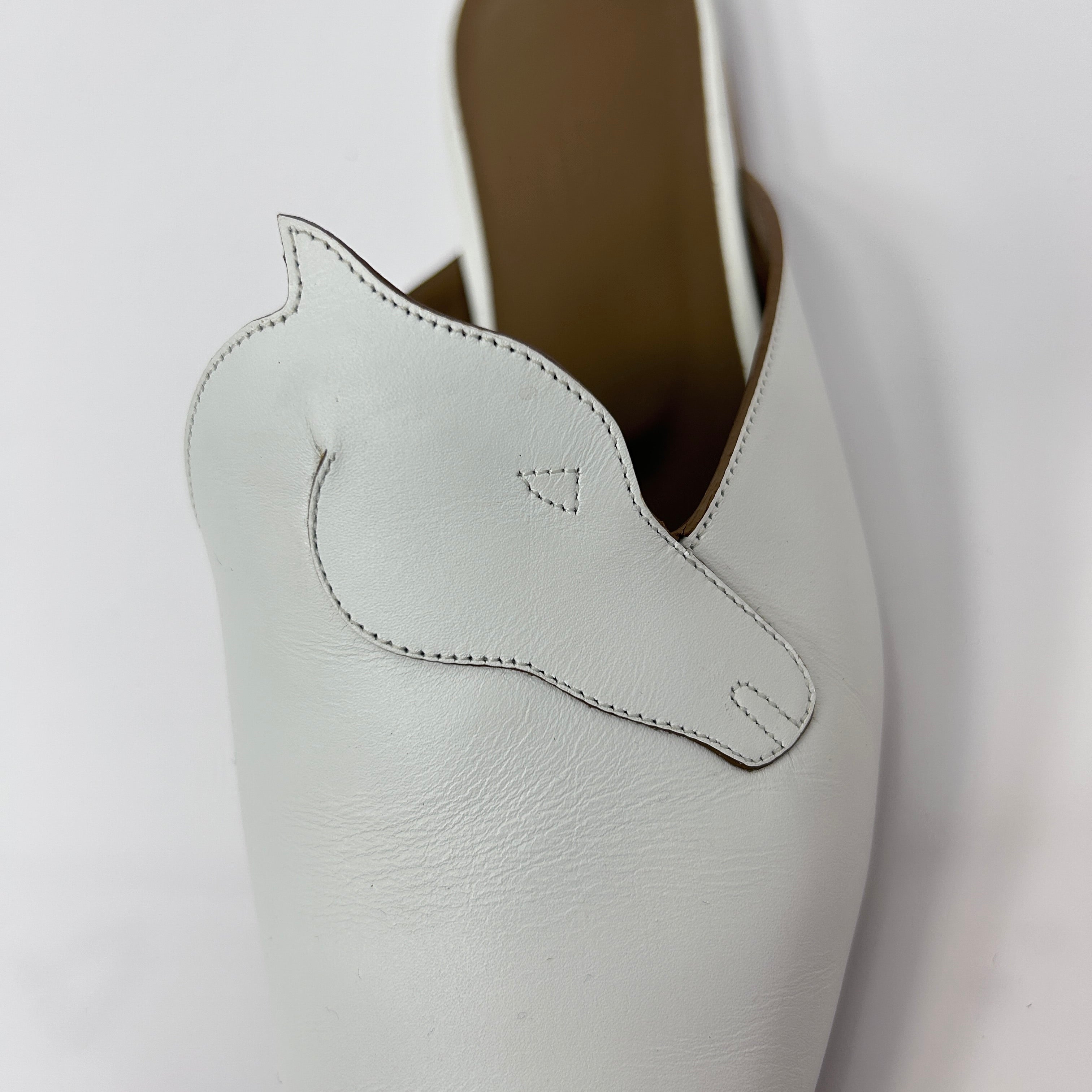 White Tangeria Mule
