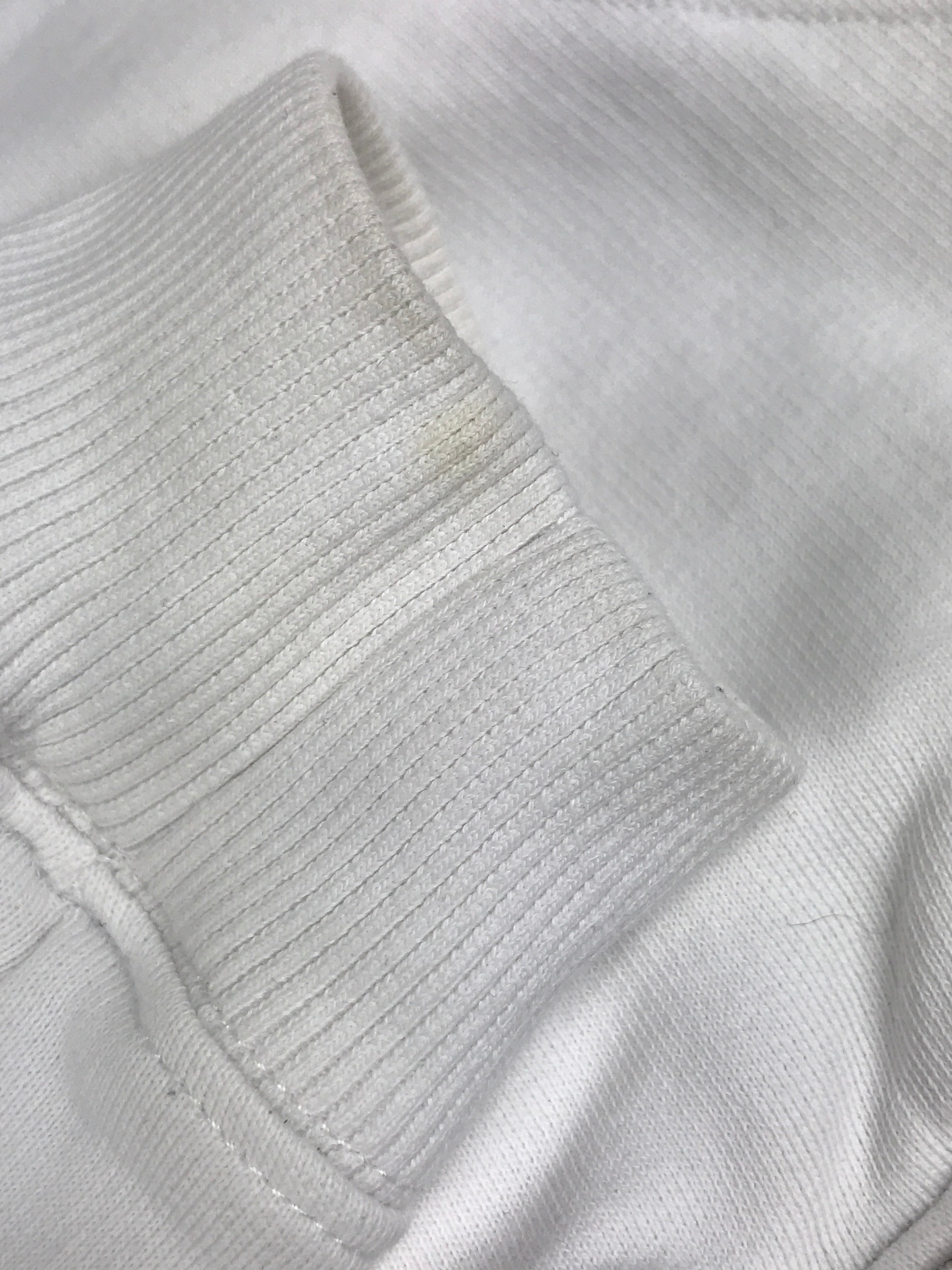 White Logo Printed Cotton Hoodie Sweater