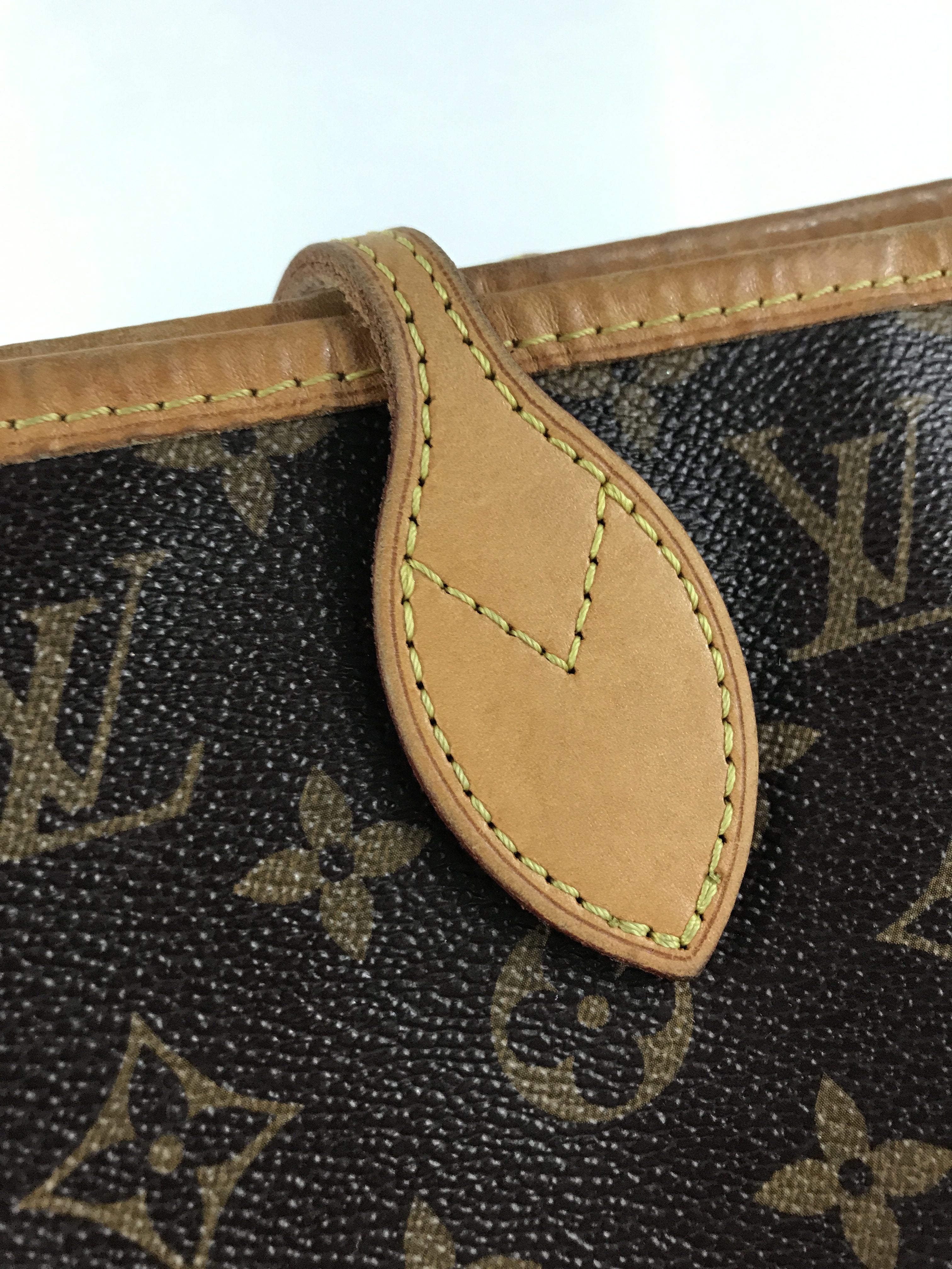 Monogram Neverfull MM Tote Bag w/GHW