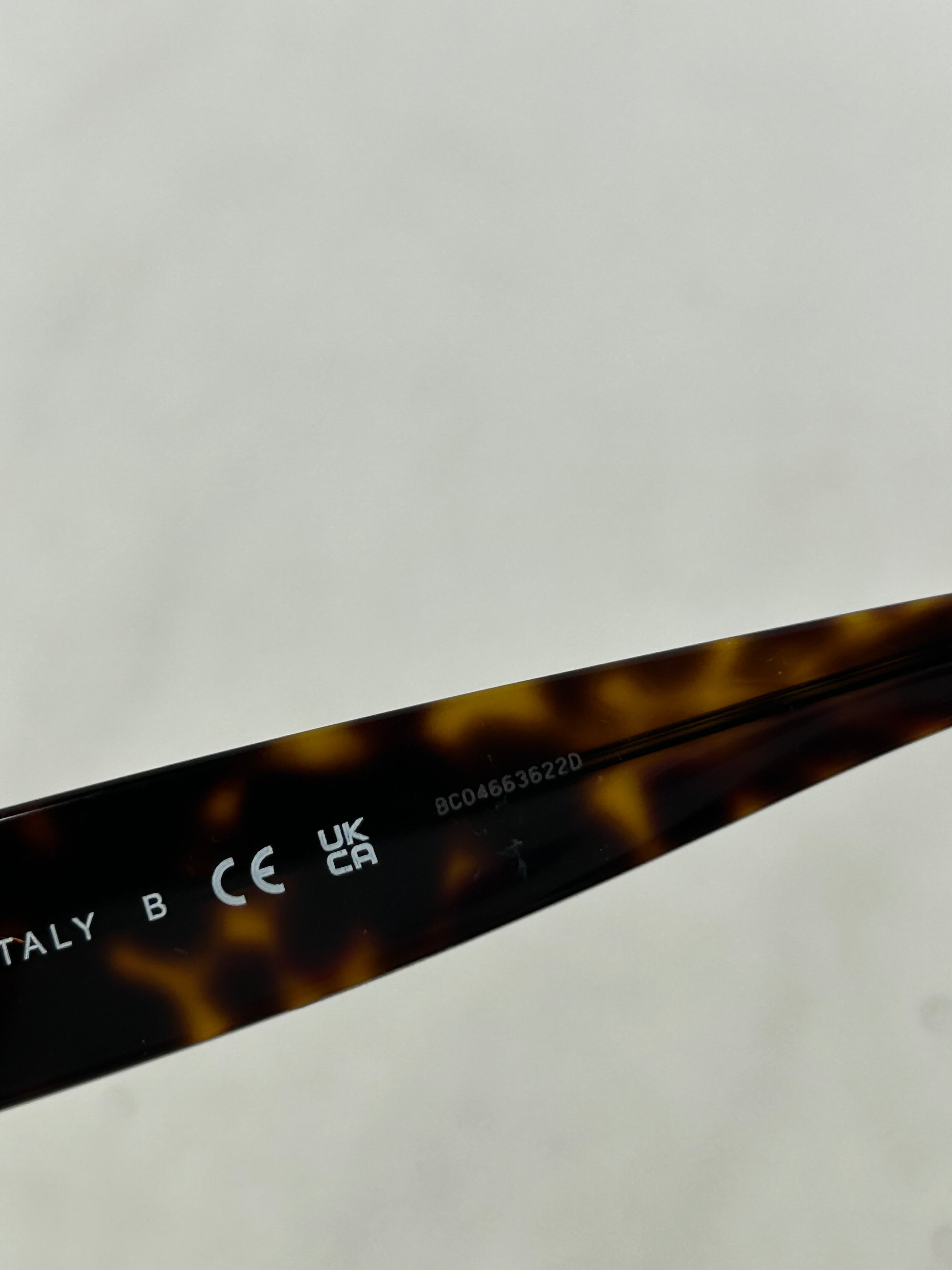 Brown Tortoise Acetate Square Frame Sunglasses