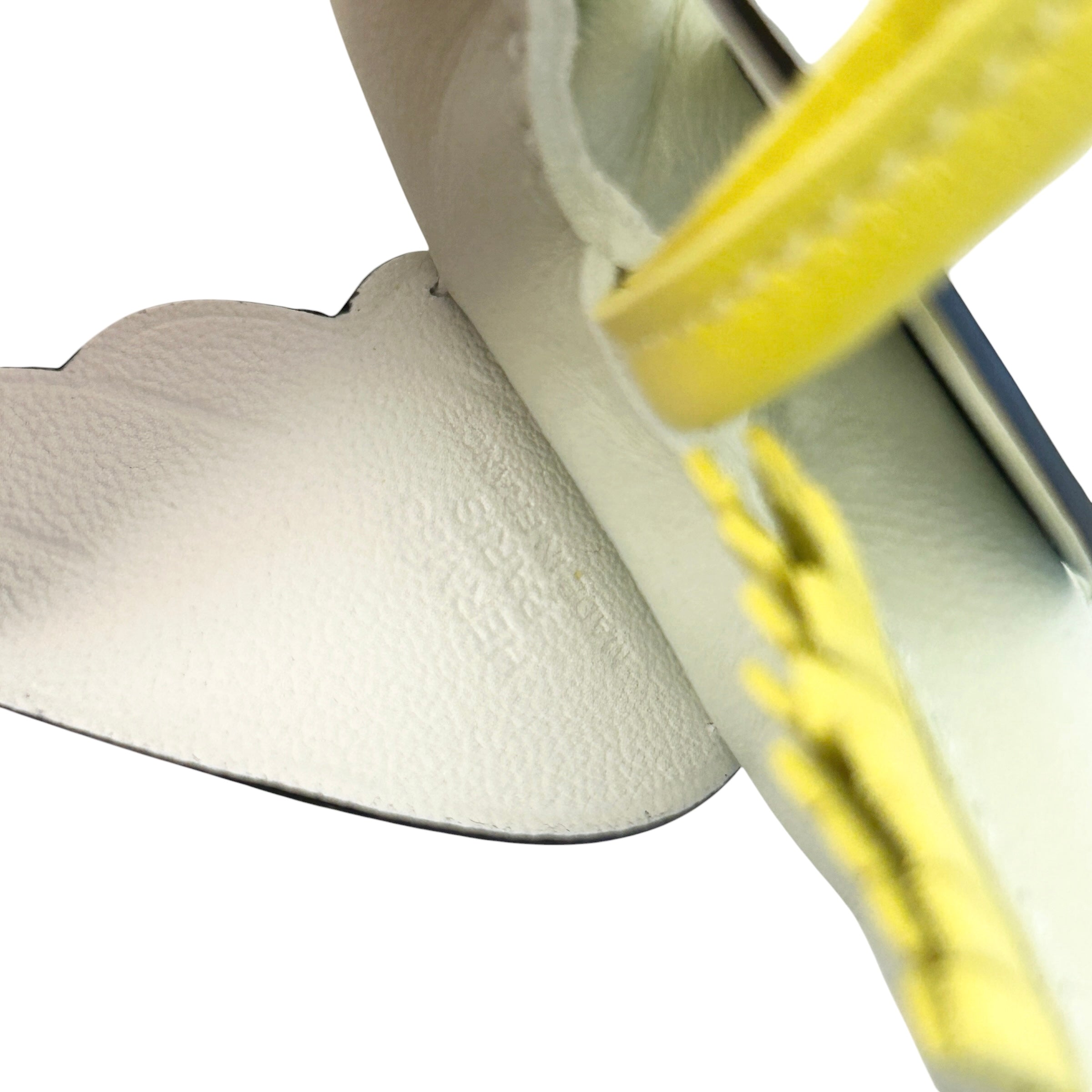 Vert Fizz/Lemon Yellow/White Lambskin Leather Pegase PM Bag Charm - Haute Classics