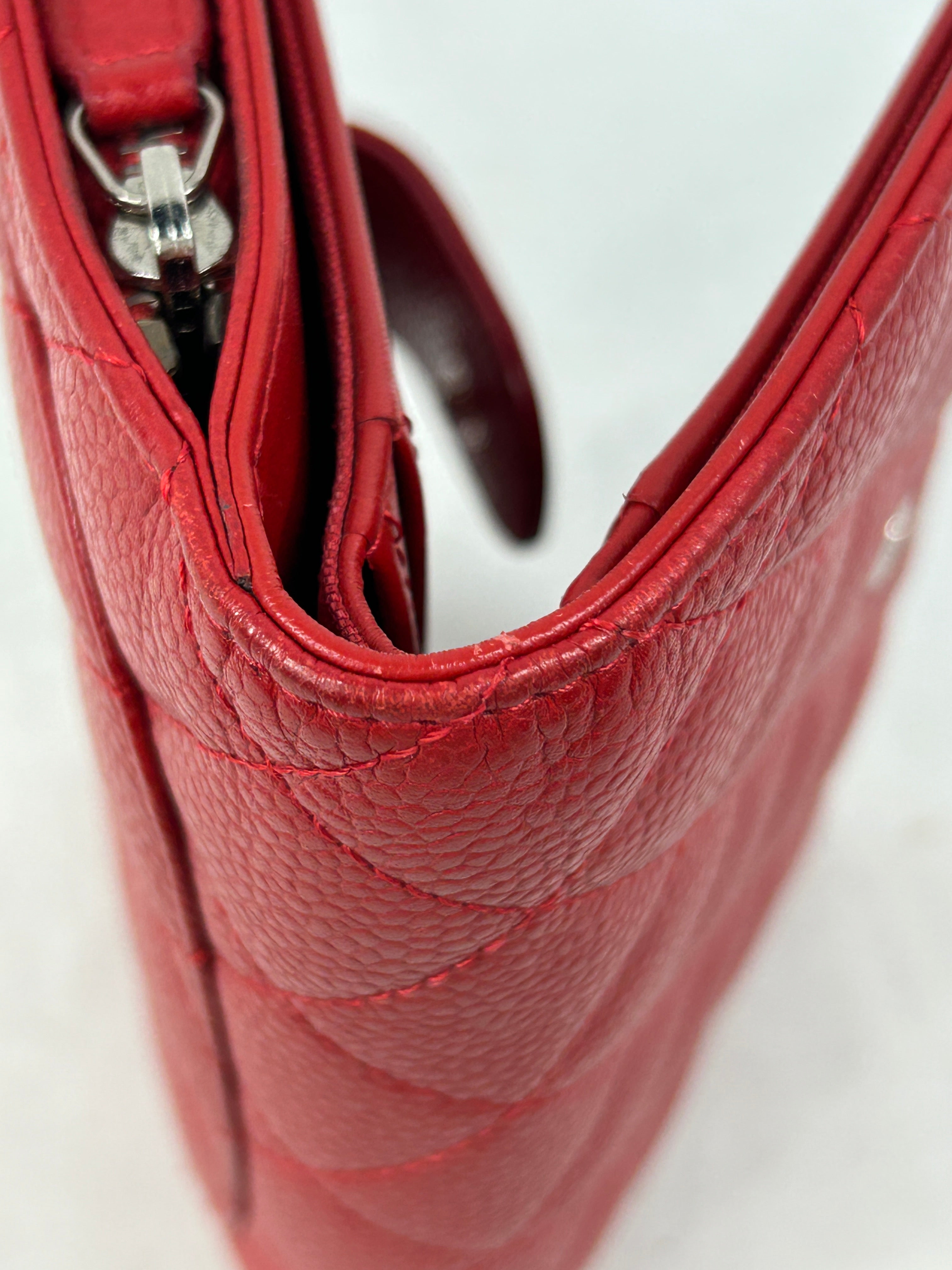 Red Caviar Bifold French Wallet w/SHW