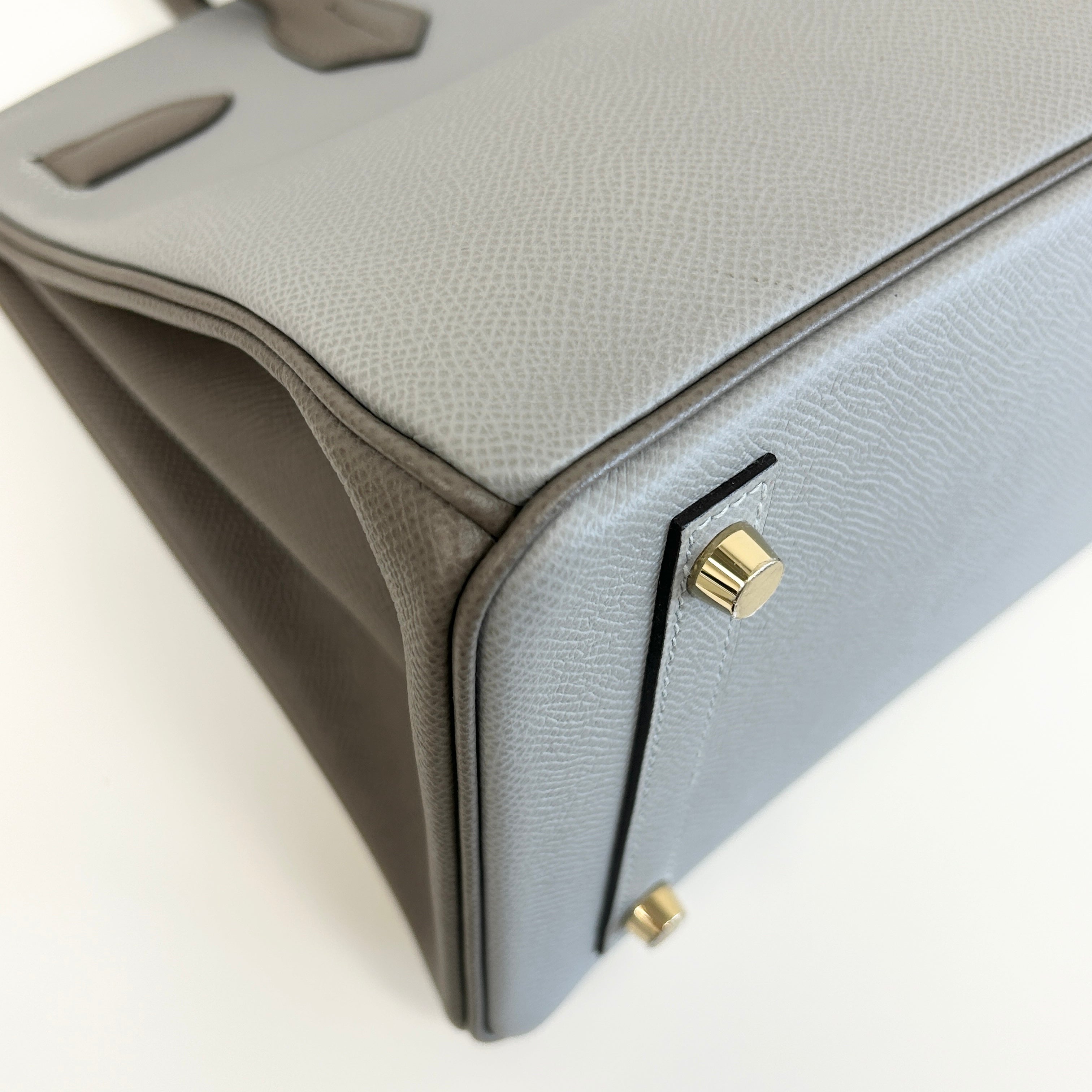 Special Order(HSS) Bi-Colour Etain/Gris Epsom Leather Birkin 30 w/GHW - Haute Classics