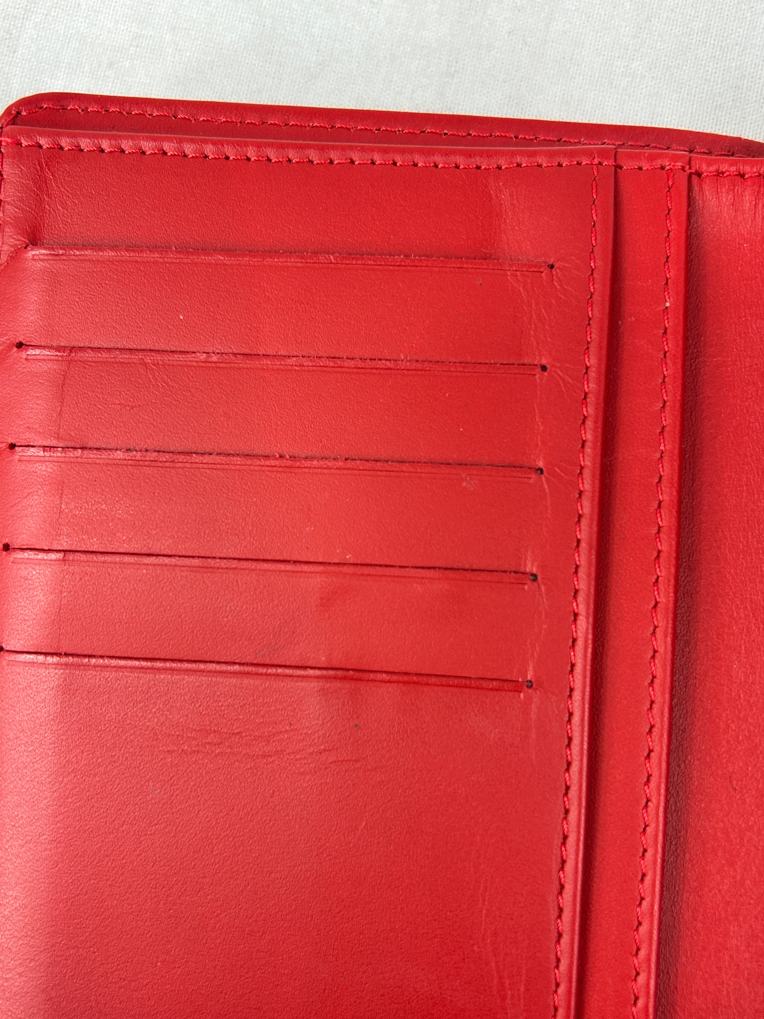 Red Caviar Bifold French Wallet w/SHW