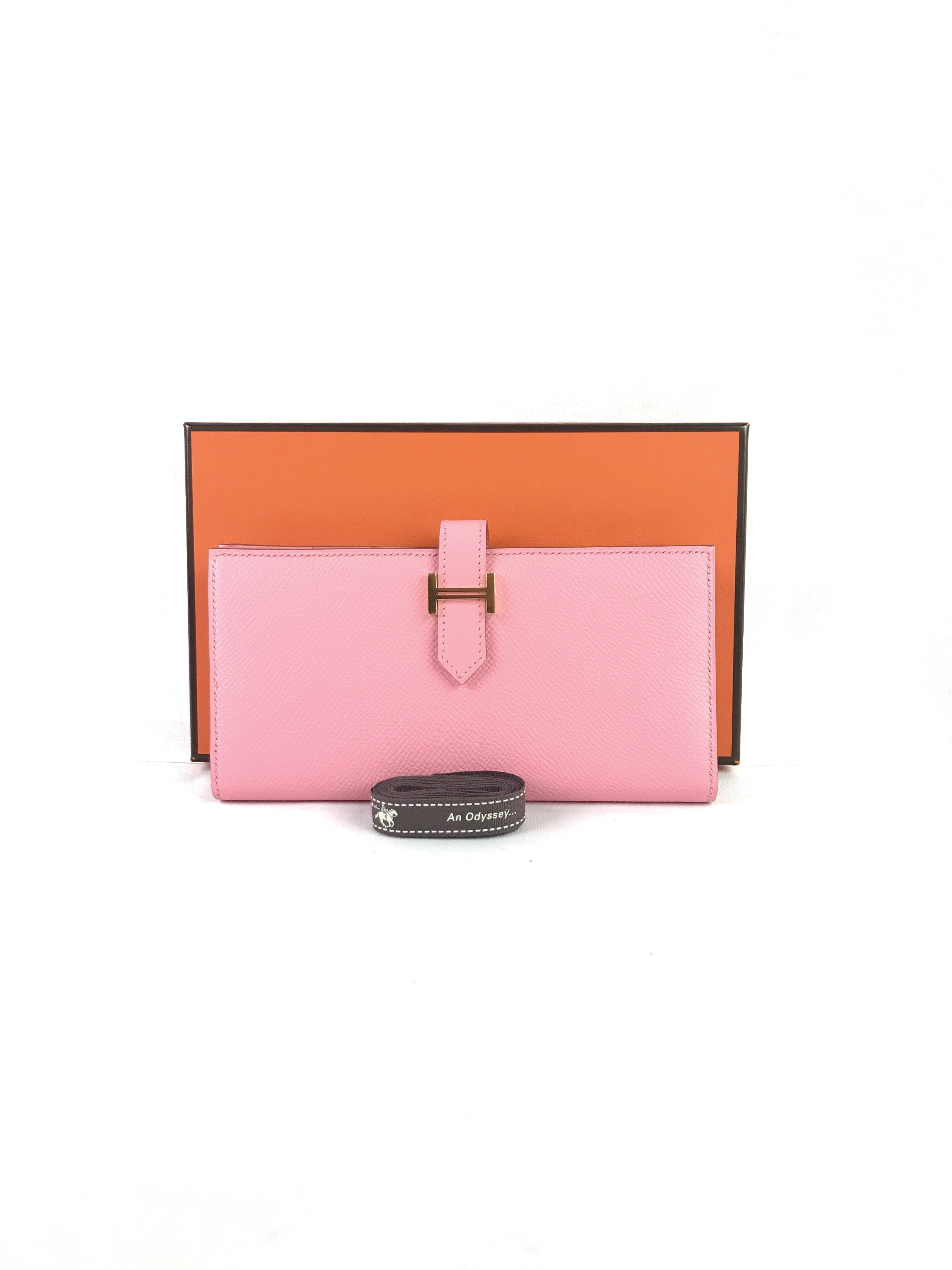 Rose Confetti Bearn Long Wallet w/GHW