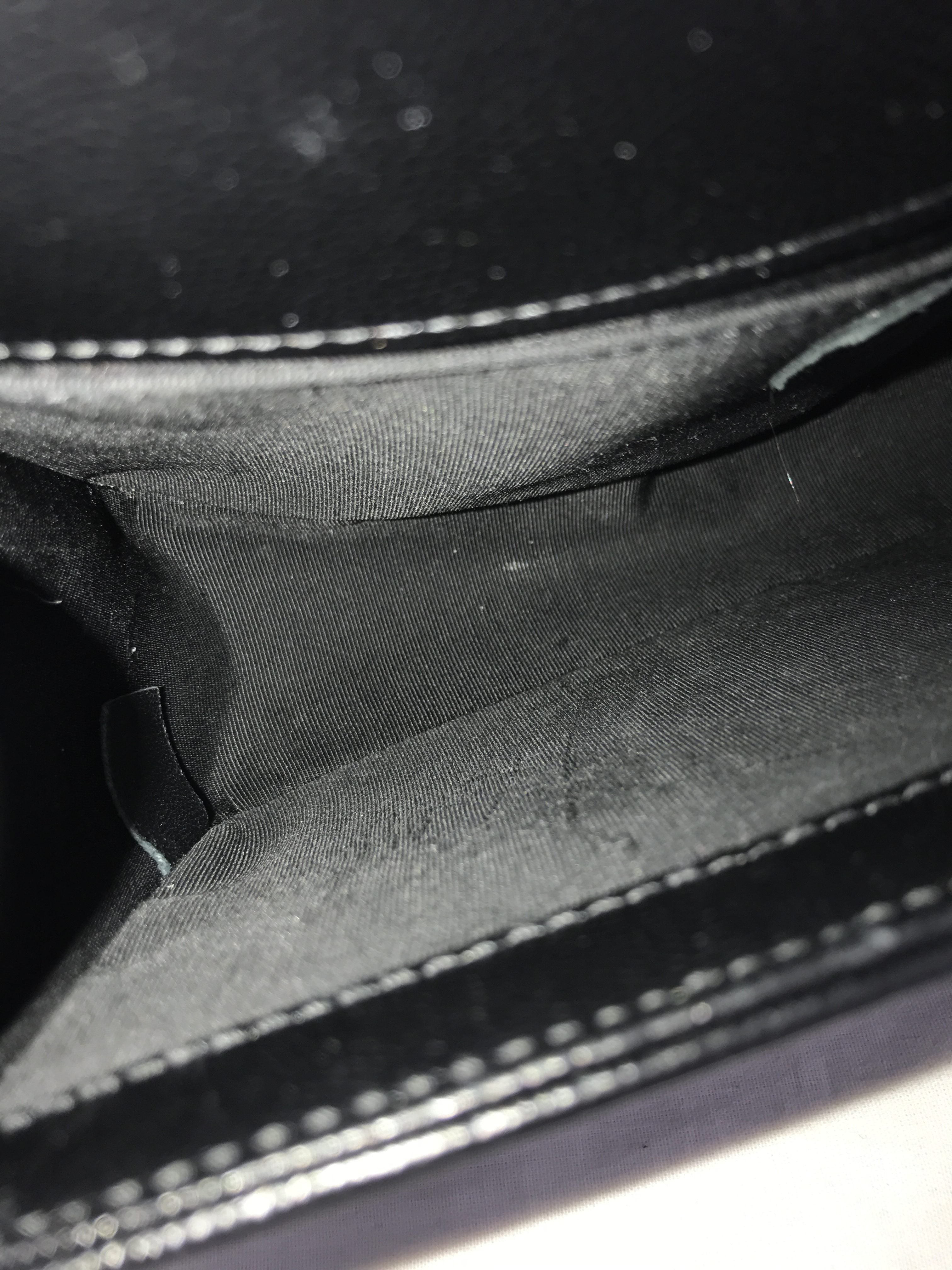 Black Caviar Quilted Old Medium Boy Bag W/RHW
