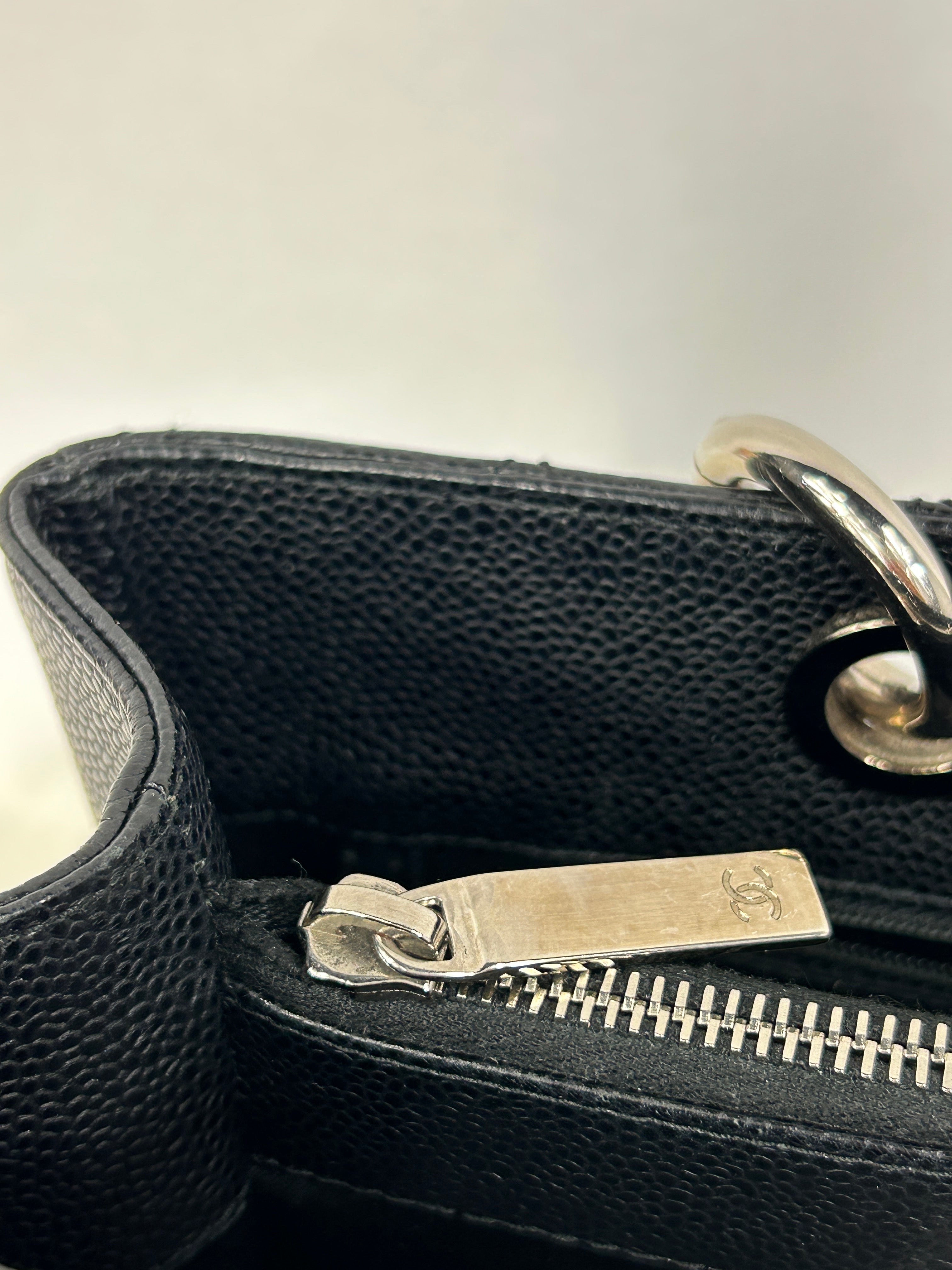 Black Caviar Quilted GST Tote w/SHW