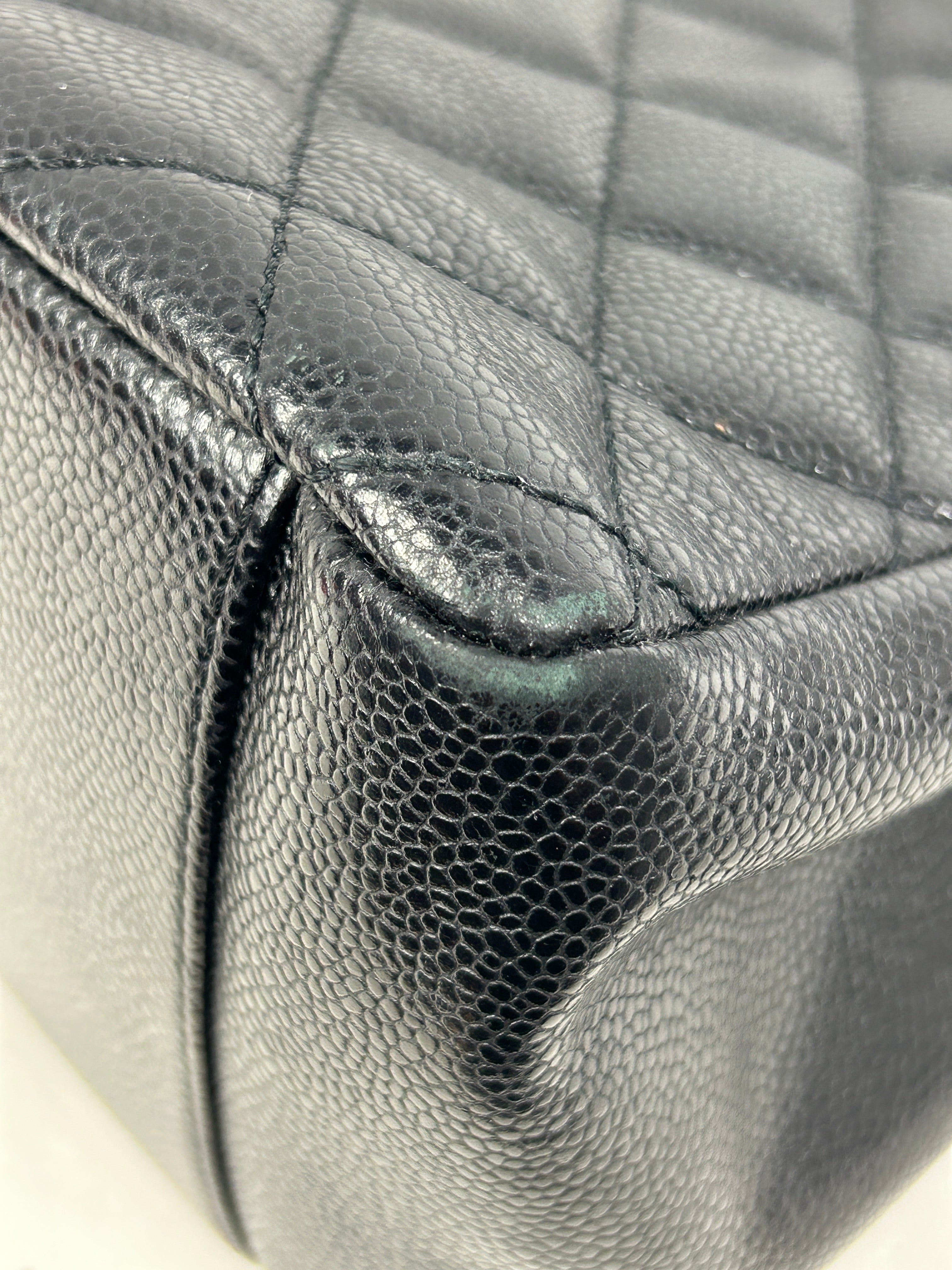 Black Caviar Quilted GST Tote w/SHW