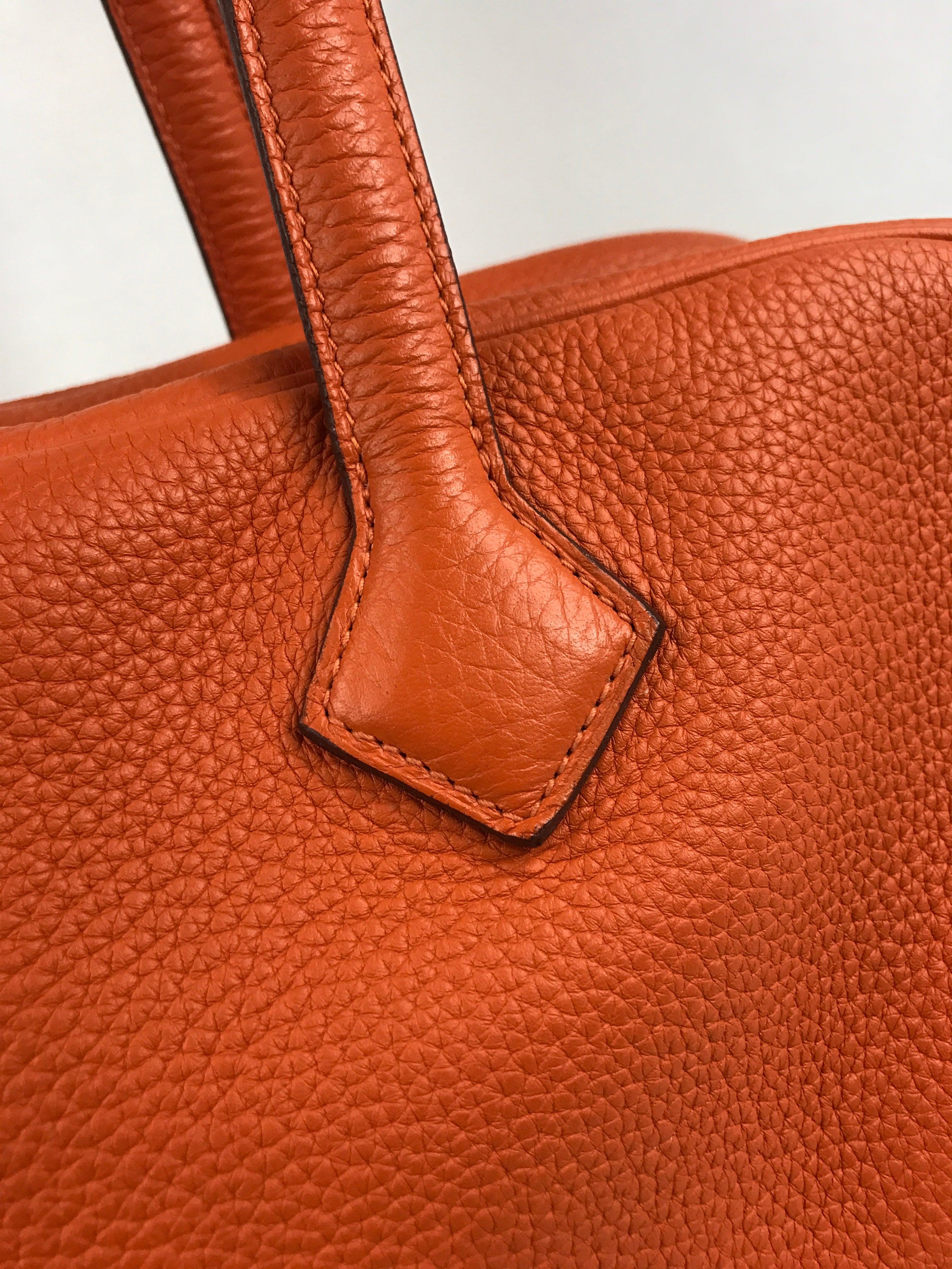 Orange Clemence Victoria Shoulder Bag W/PHW