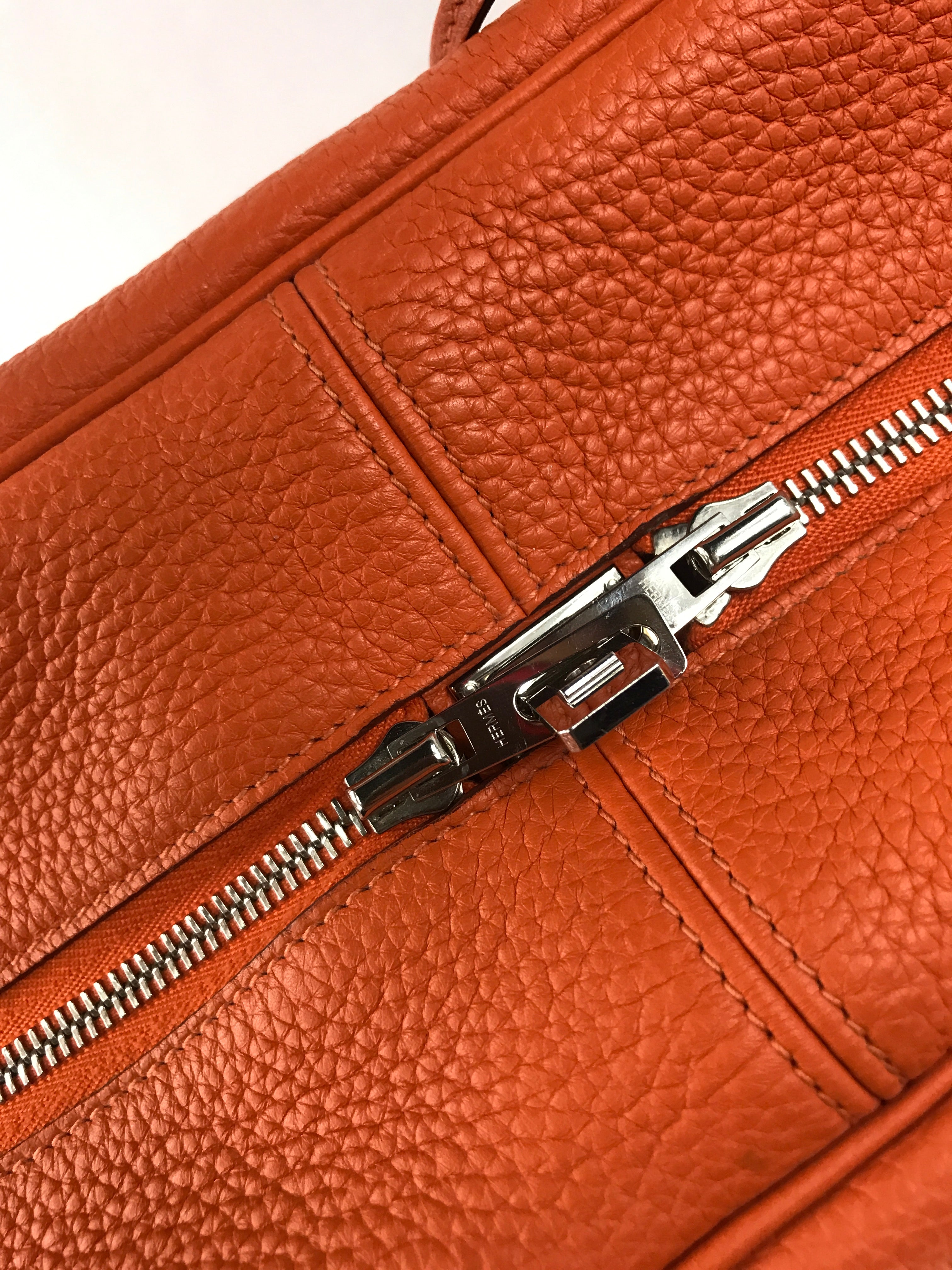 Orange Clemence Victoria Shoulder Bag W/PHW