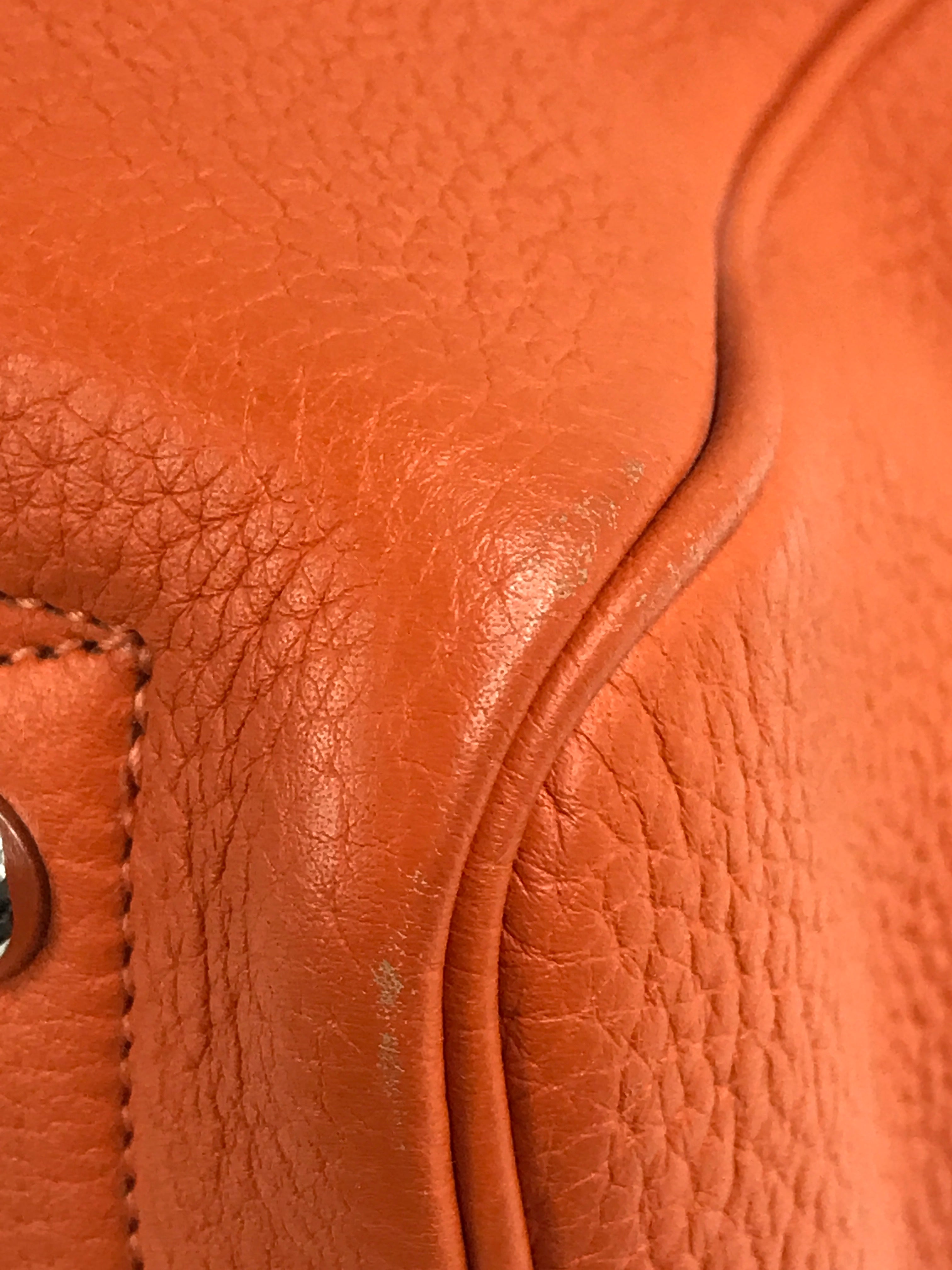 Orange Clemence Victoria Shoulder Bag W/PHW