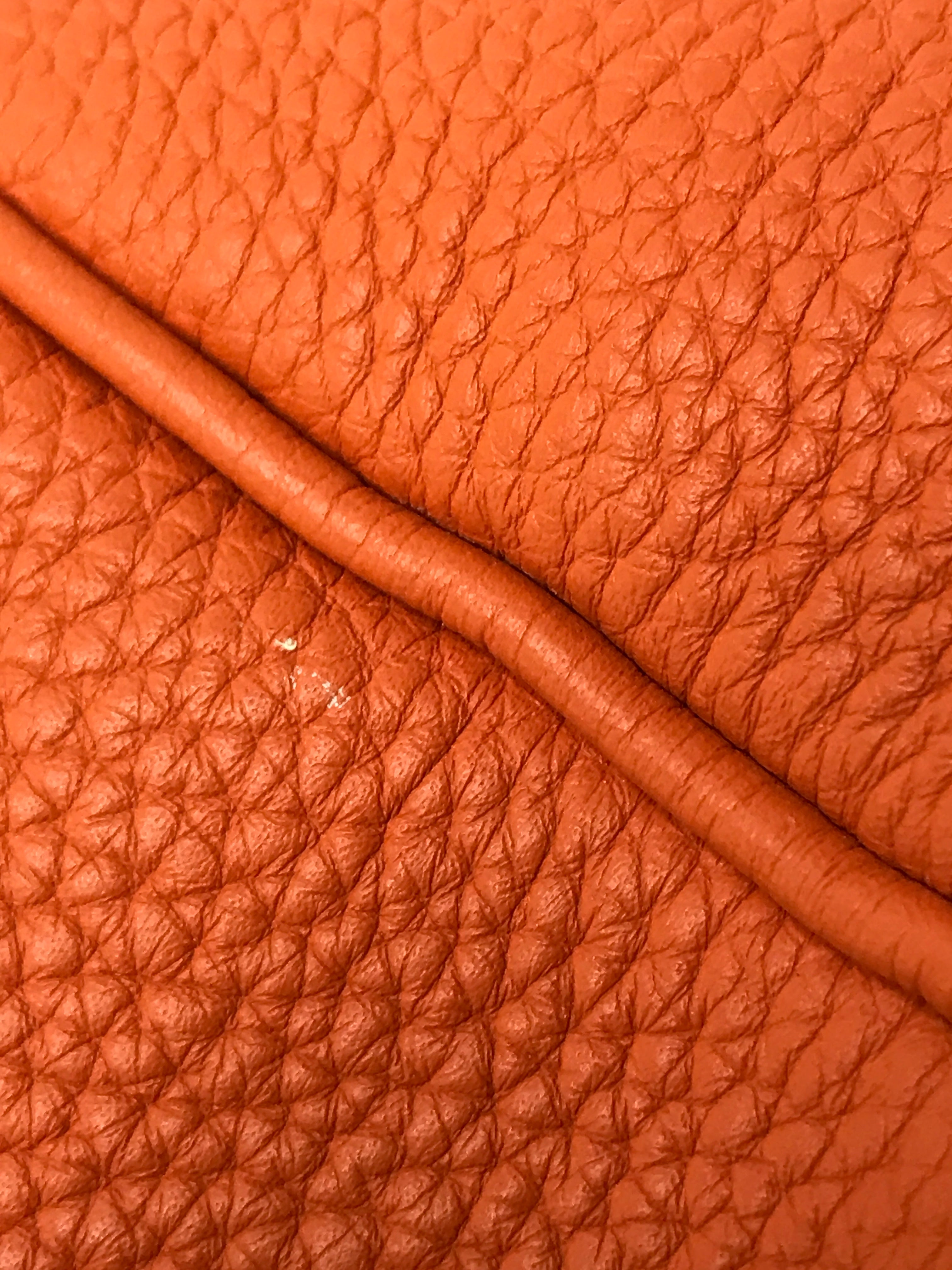 Orange Clemence Victoria Shoulder Bag W/PHW