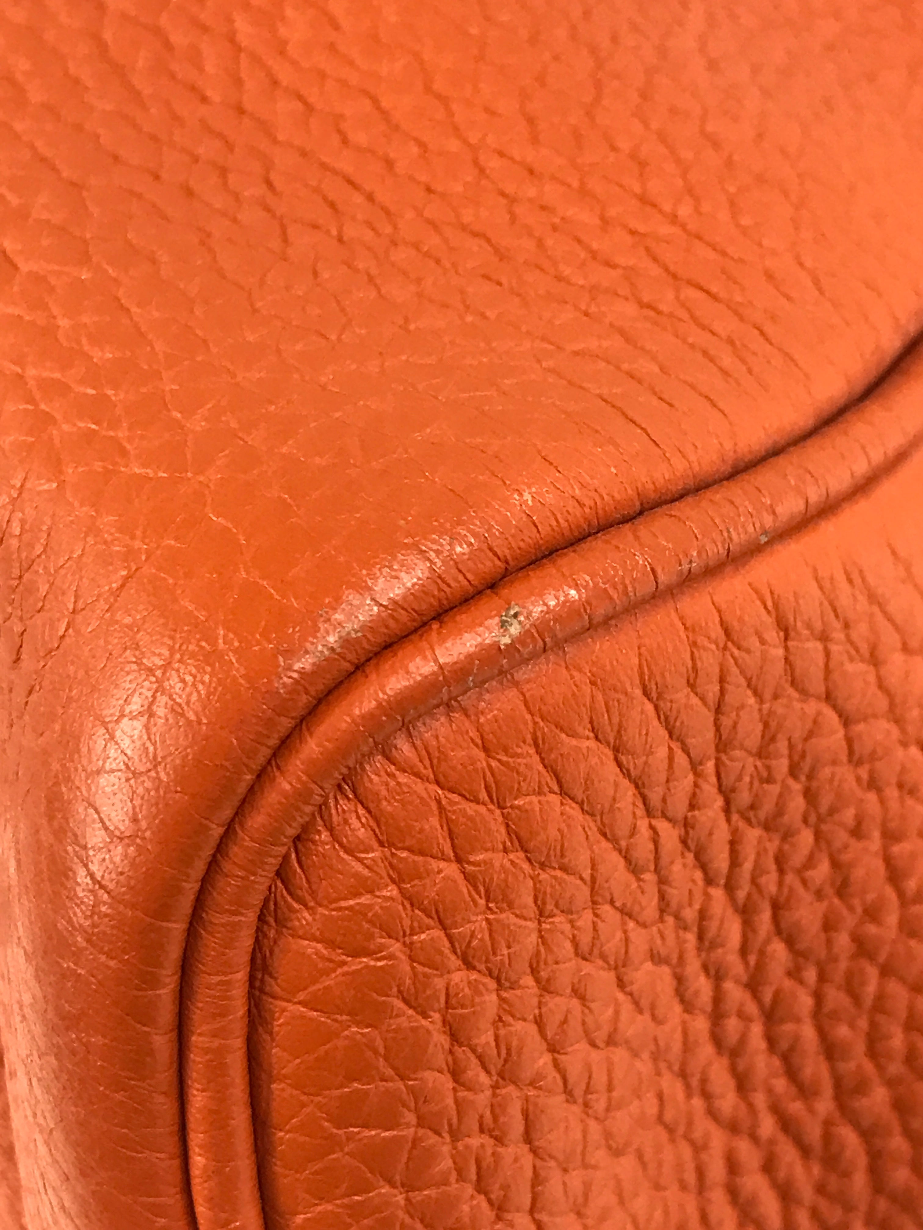 Orange Clemence Victoria Shoulder Bag W/PHW