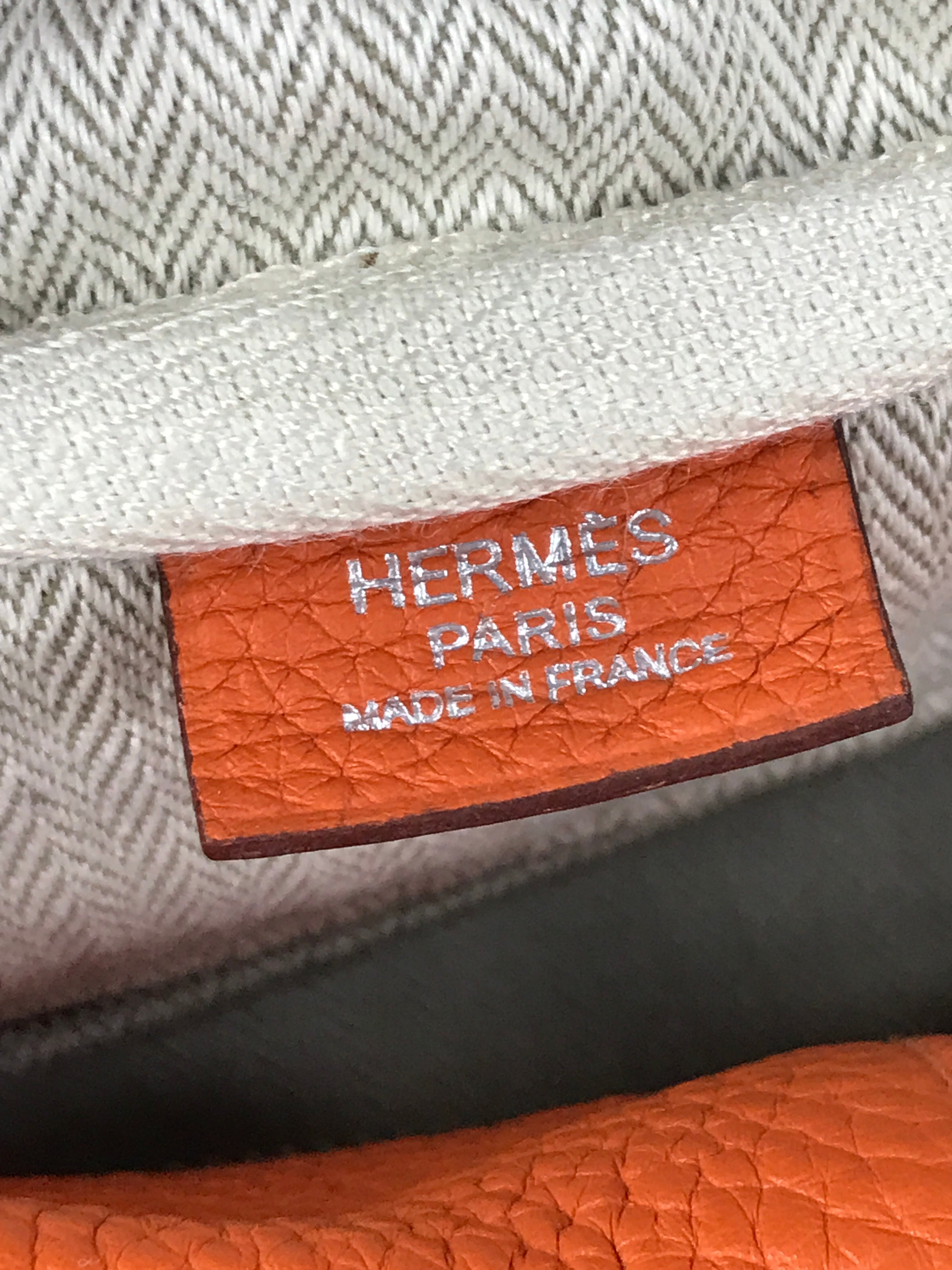 Orange Clemence Victoria Shoulder Bag W/PHW