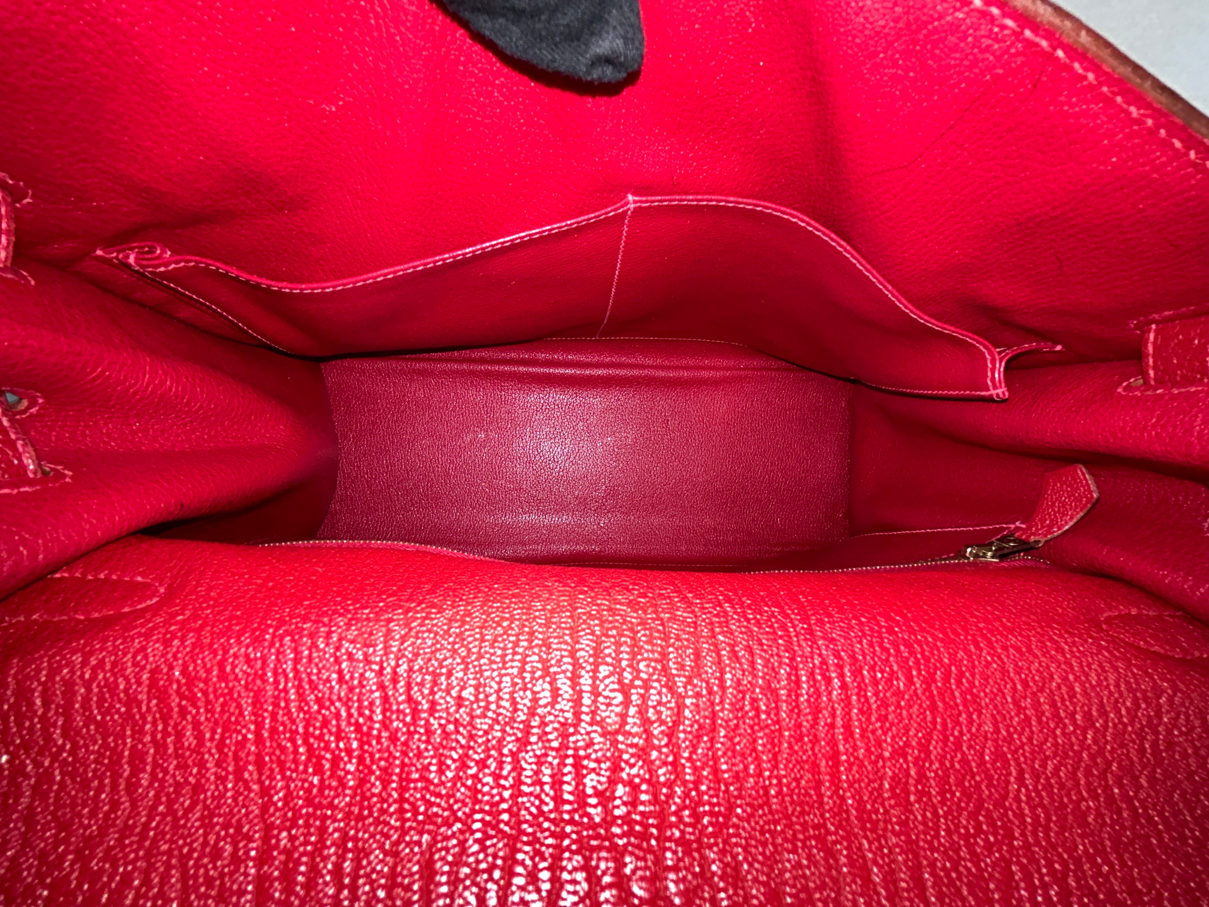 Rouge Vif Chevre Leather Kelly 35 w/GHW