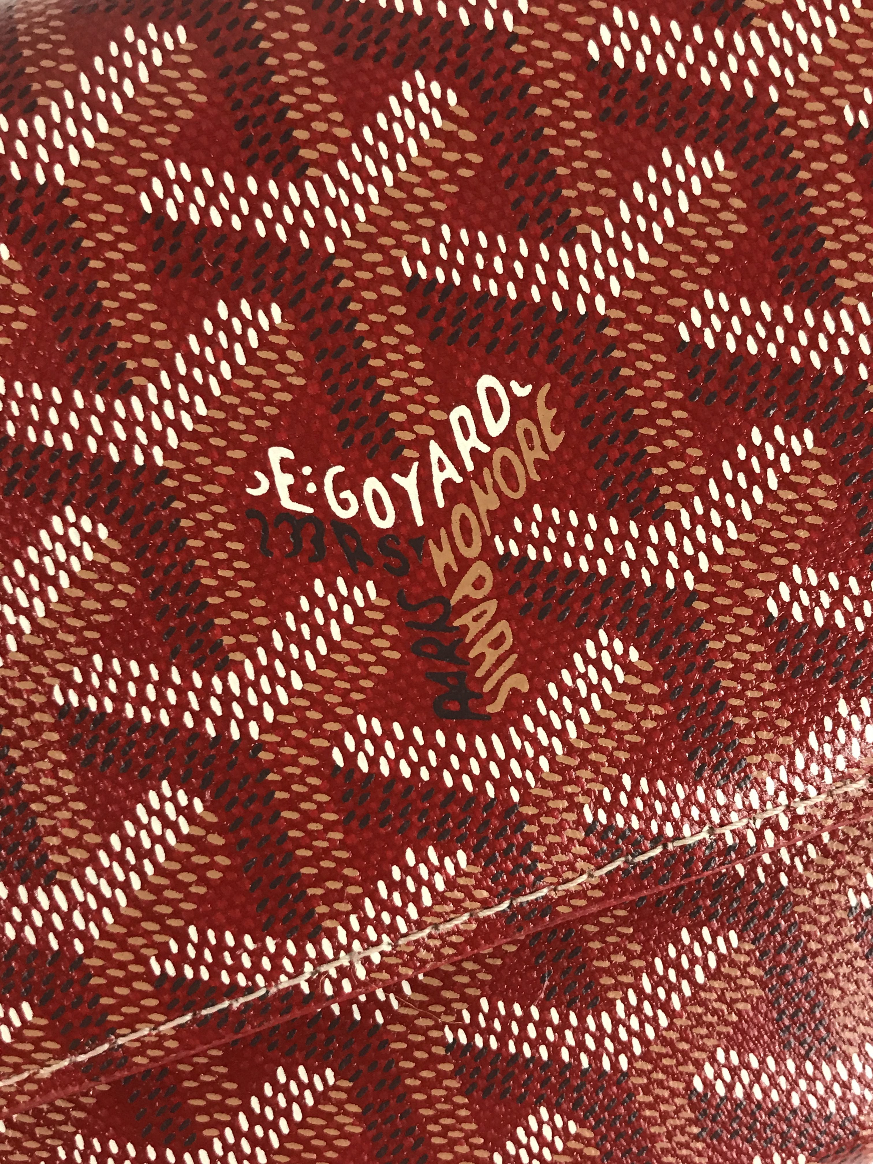 Red Canvas and Red Calfskin Leather Varenne Continental Wallet
