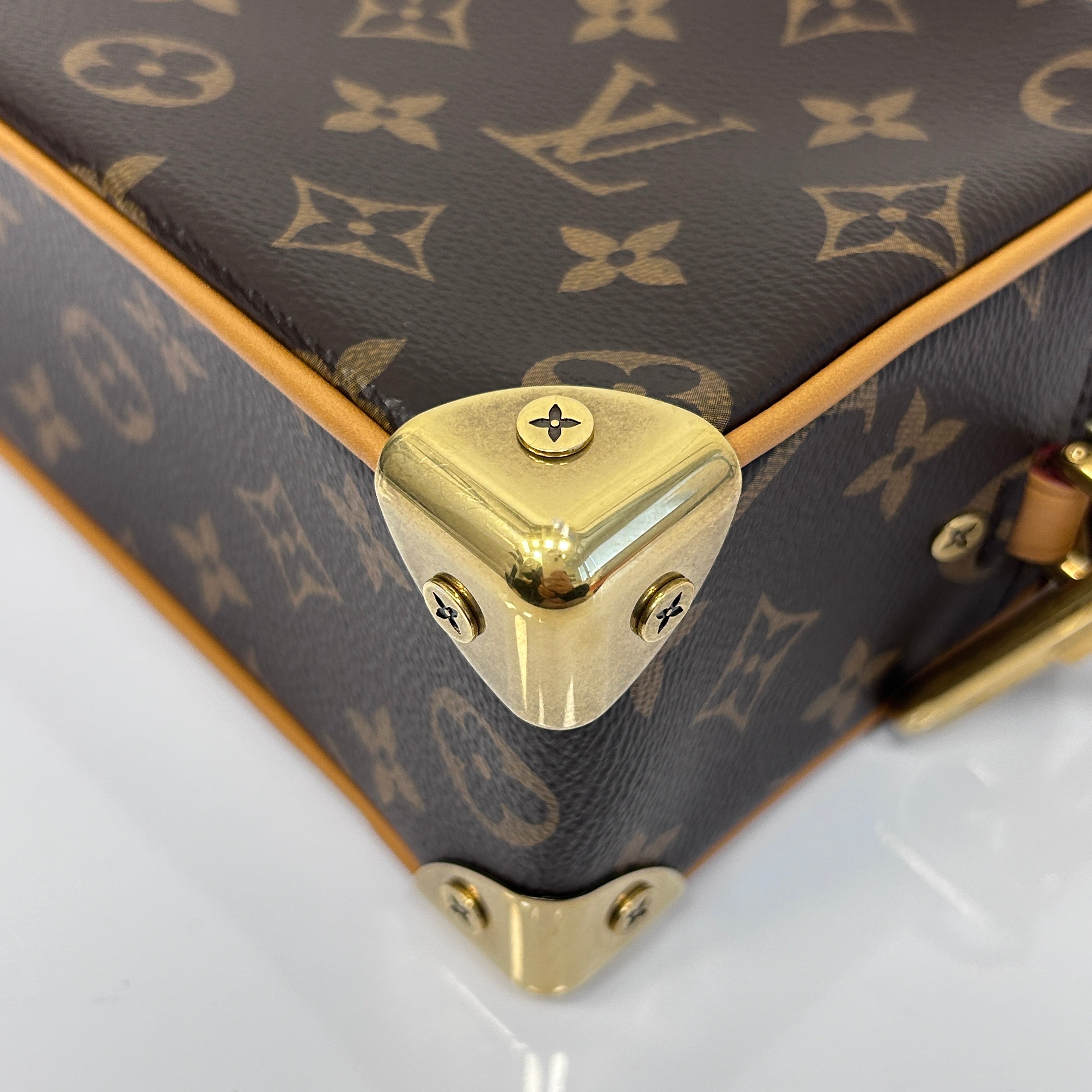 Monogram Legacy Brown Mini Soft Trunk w/GHW