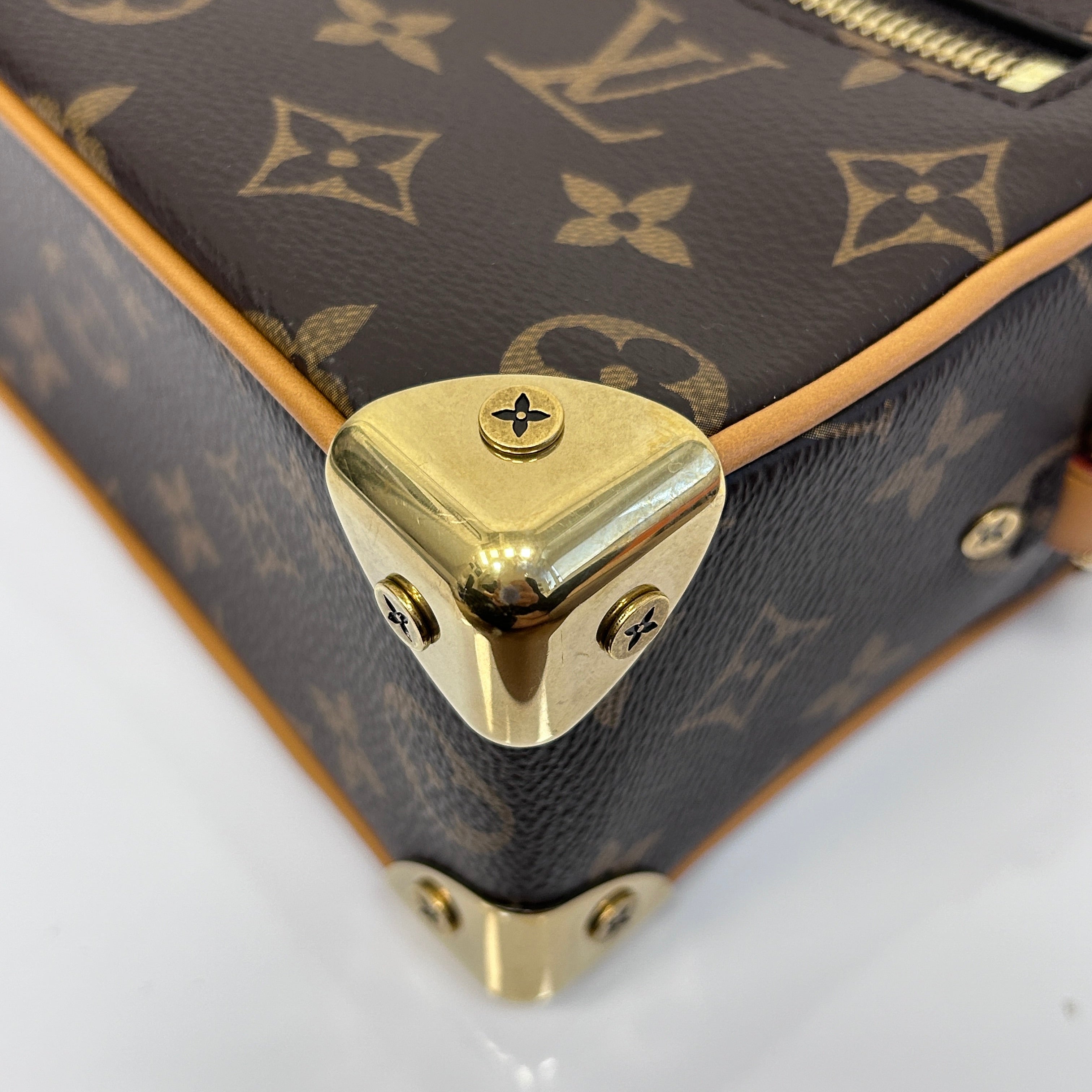 Monogram Legacy Brown Mini Soft Trunk w/GHW