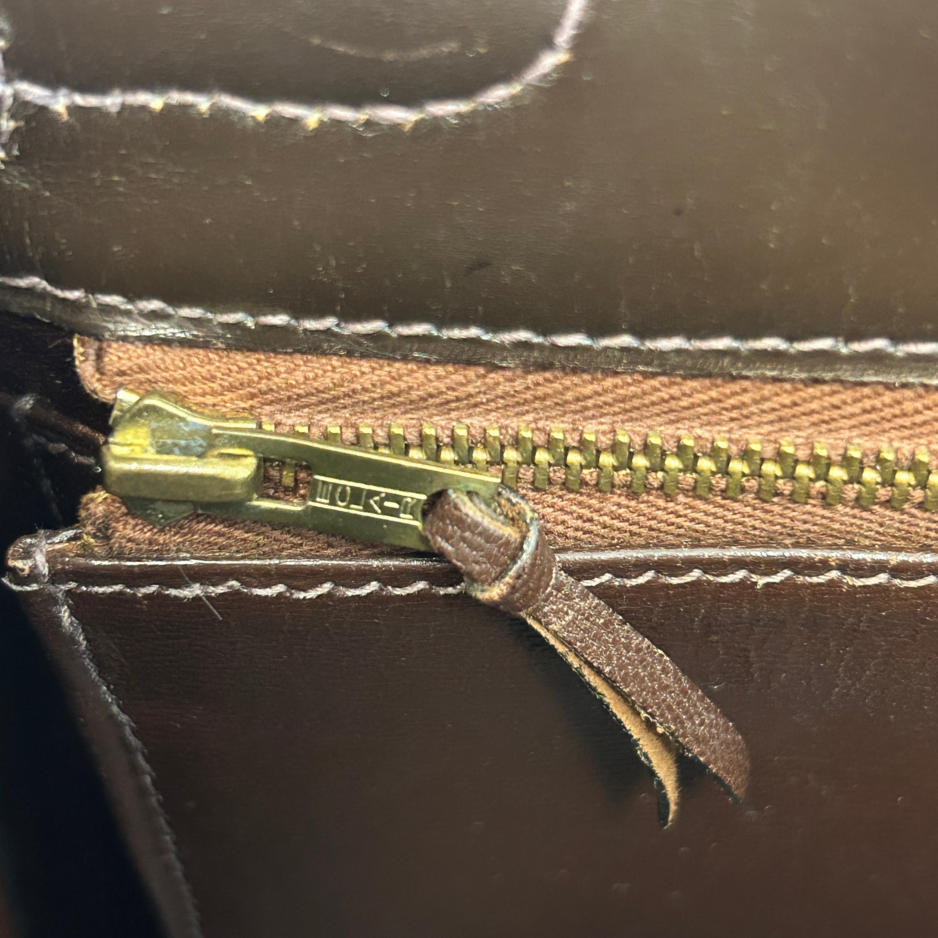 Vintage Kelly 32 Box Calf Leather Retourné w/LGHW