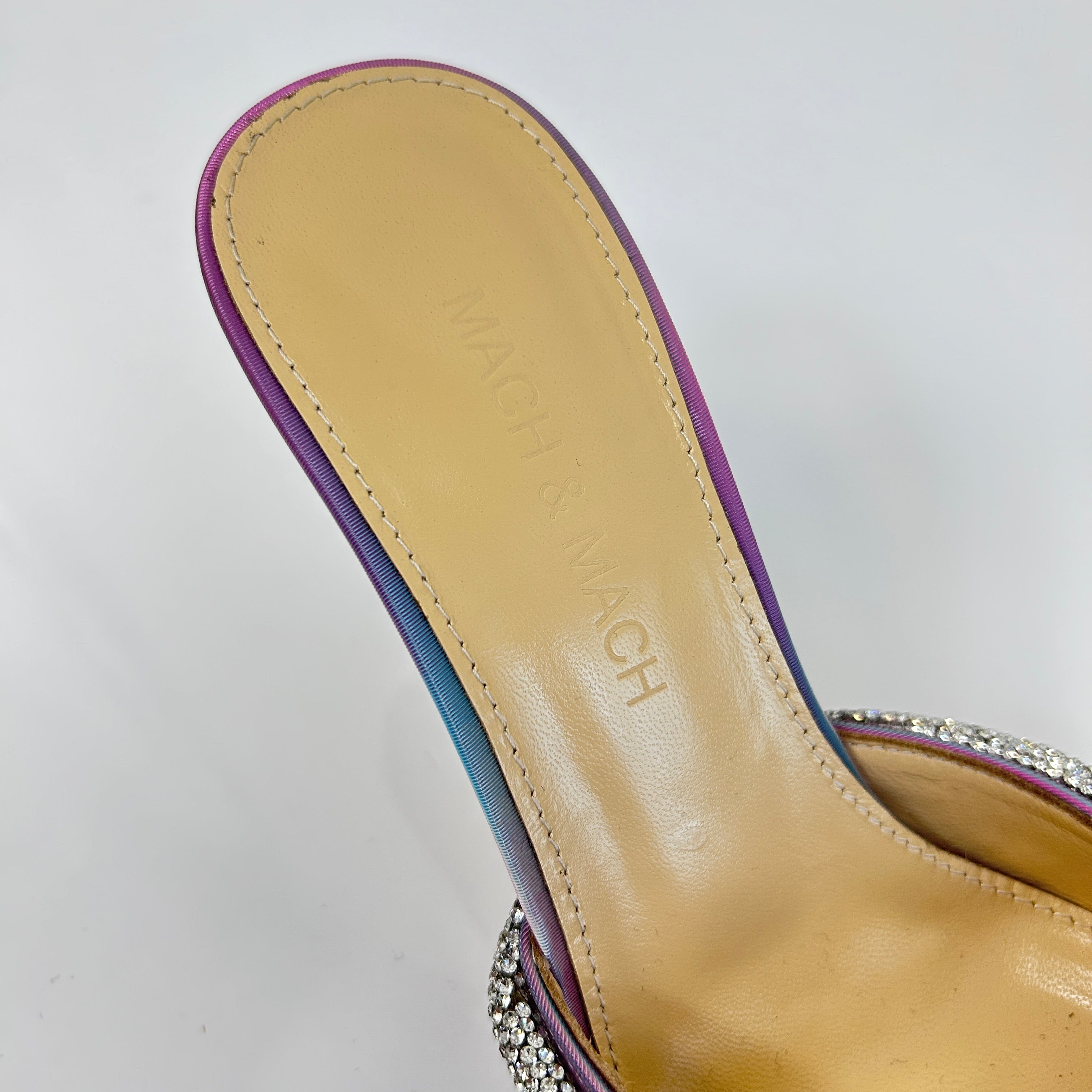 LED Pink Double Bow Mules 85MM
