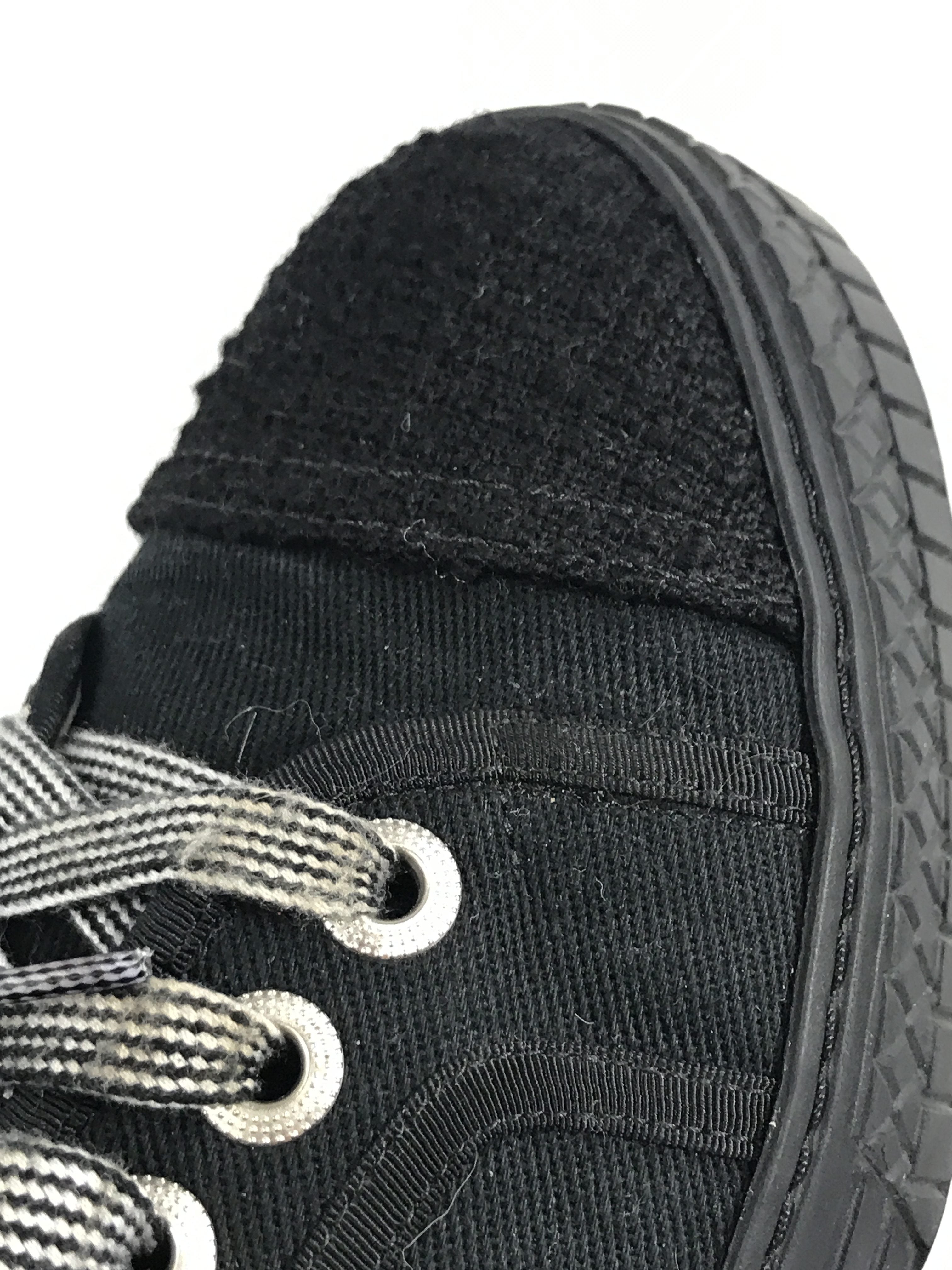 Black Tweed/Cotton Low Sneaker