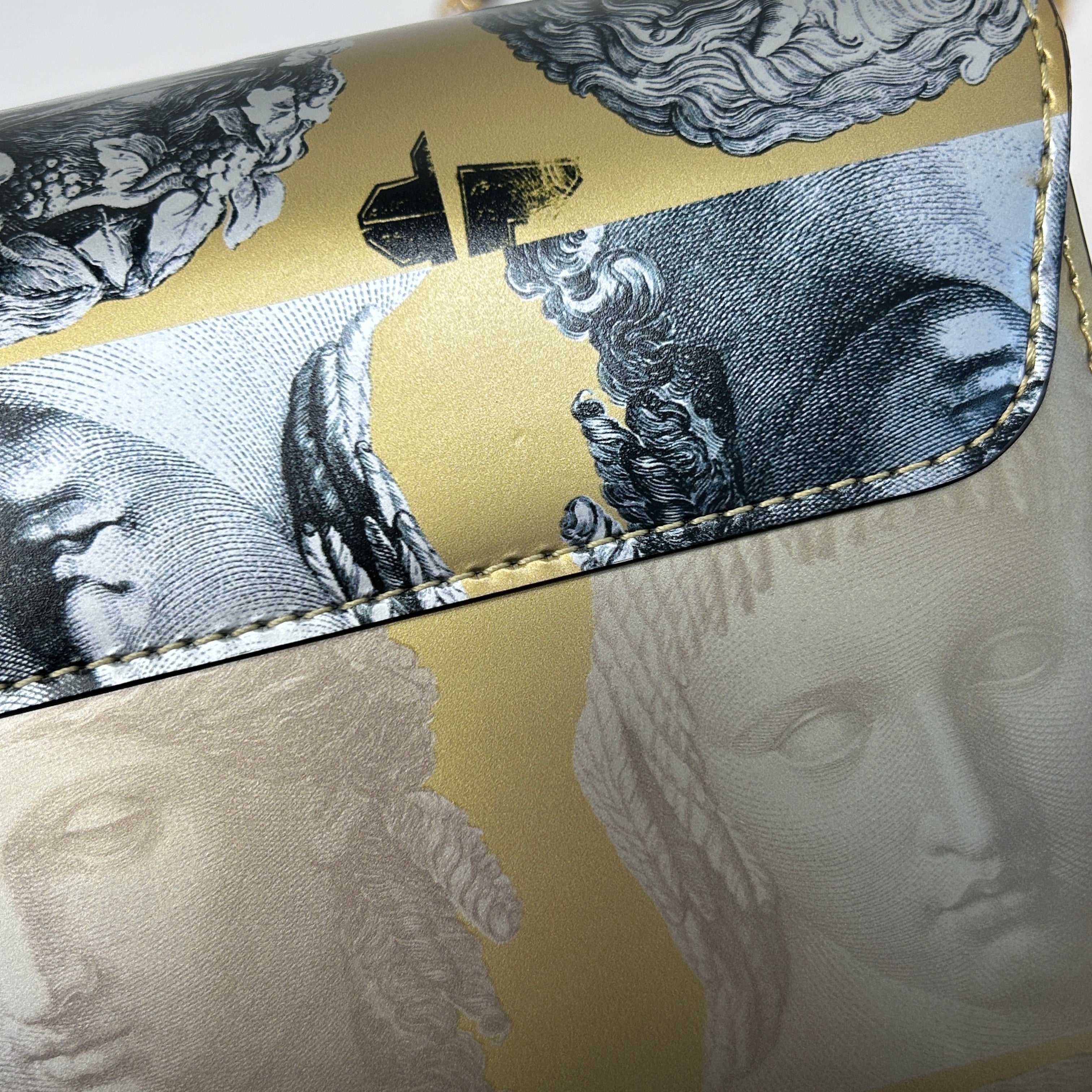 2021 Special Collection Faded Portrait Twist MM Bag w/GHW