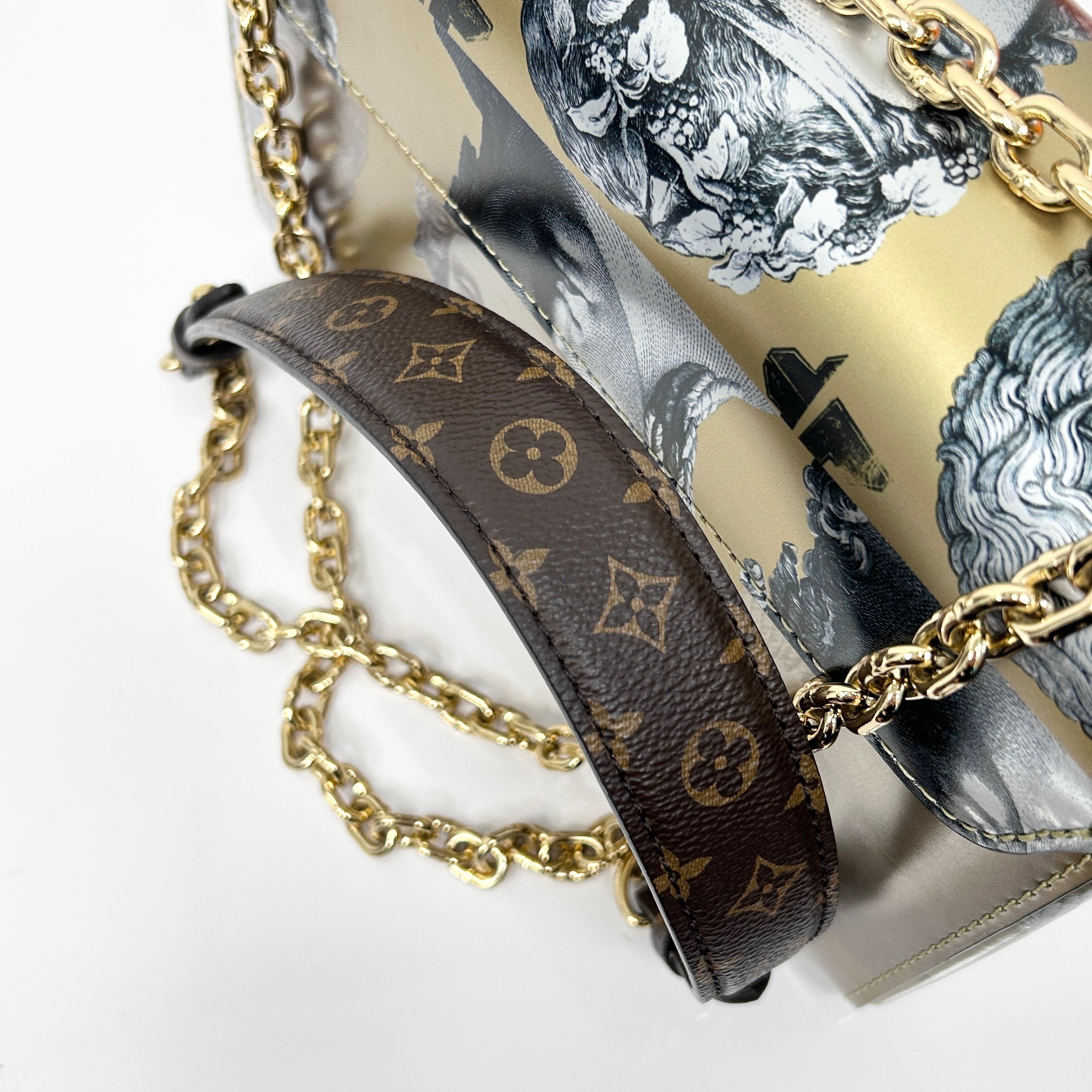 2021 Special Collection Faded Portrait Twist MM Bag w/GHW