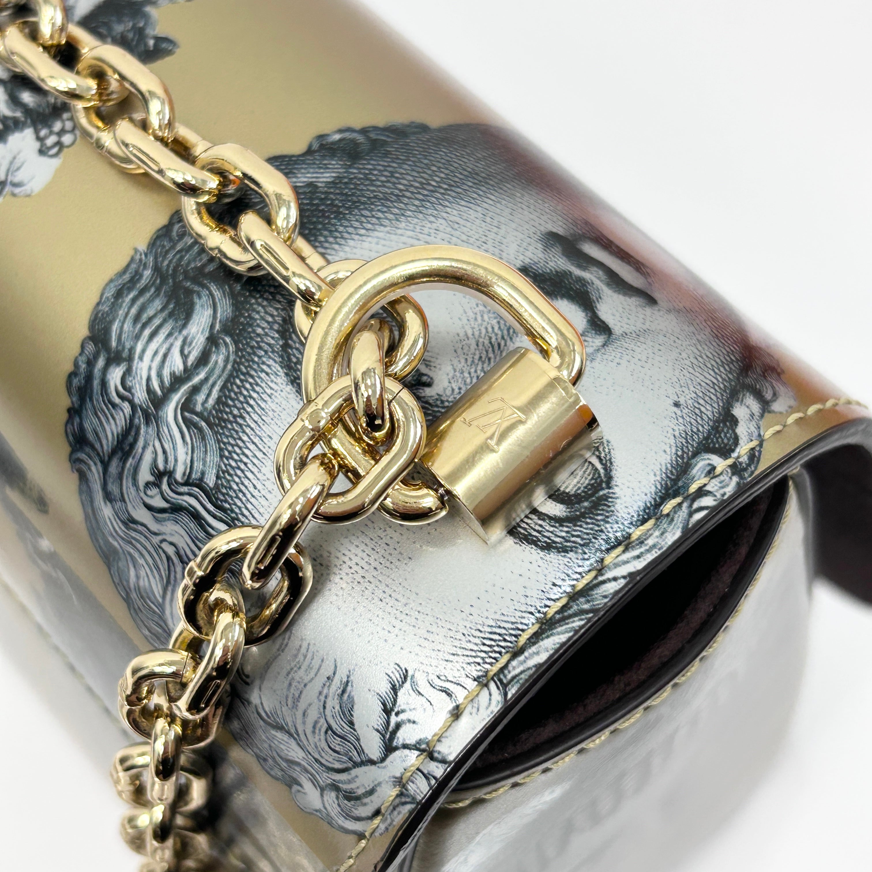 2021 Special Collection Faded Portrait Twist MM Bag w/GHW