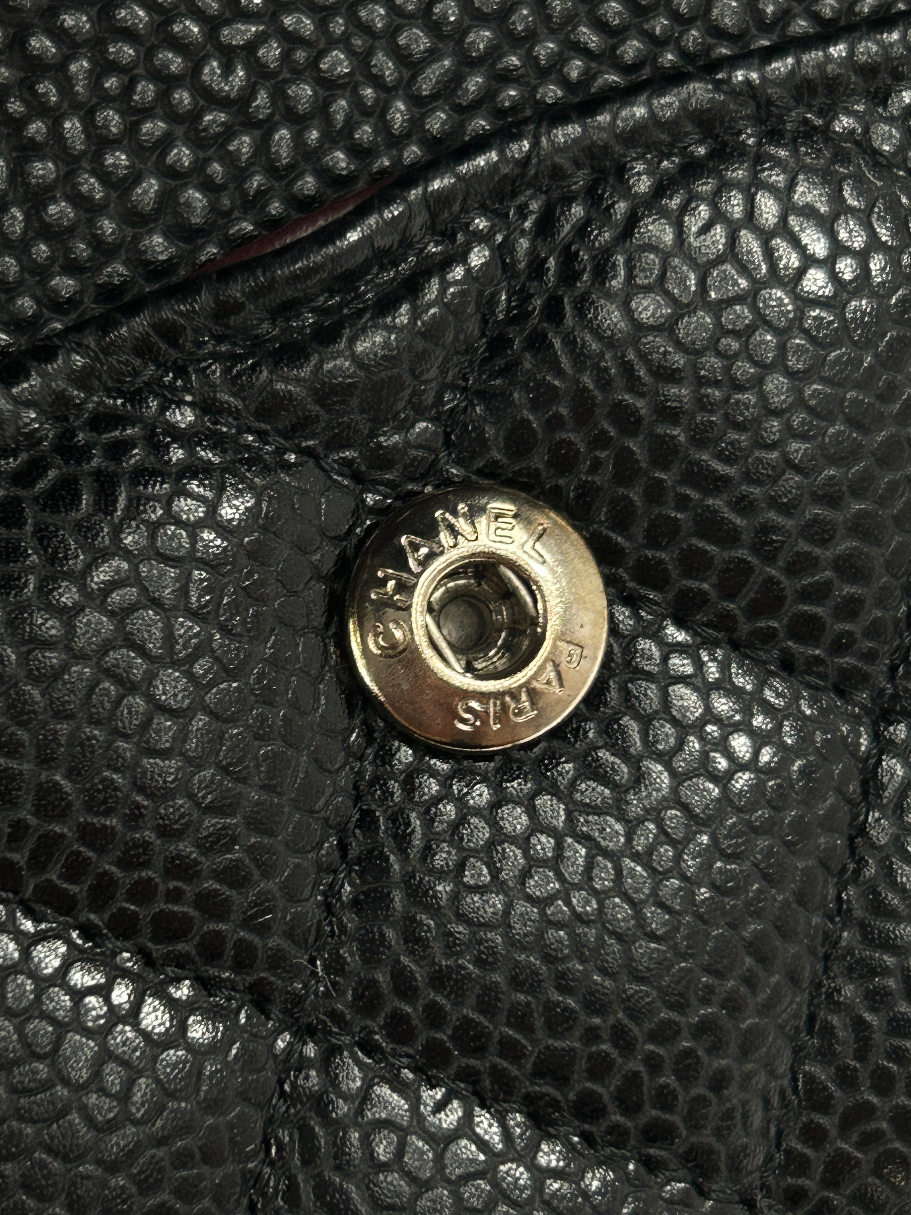 Black Quilted Caviar Double Classic Medium Flap Bag w/SHW- PENDING