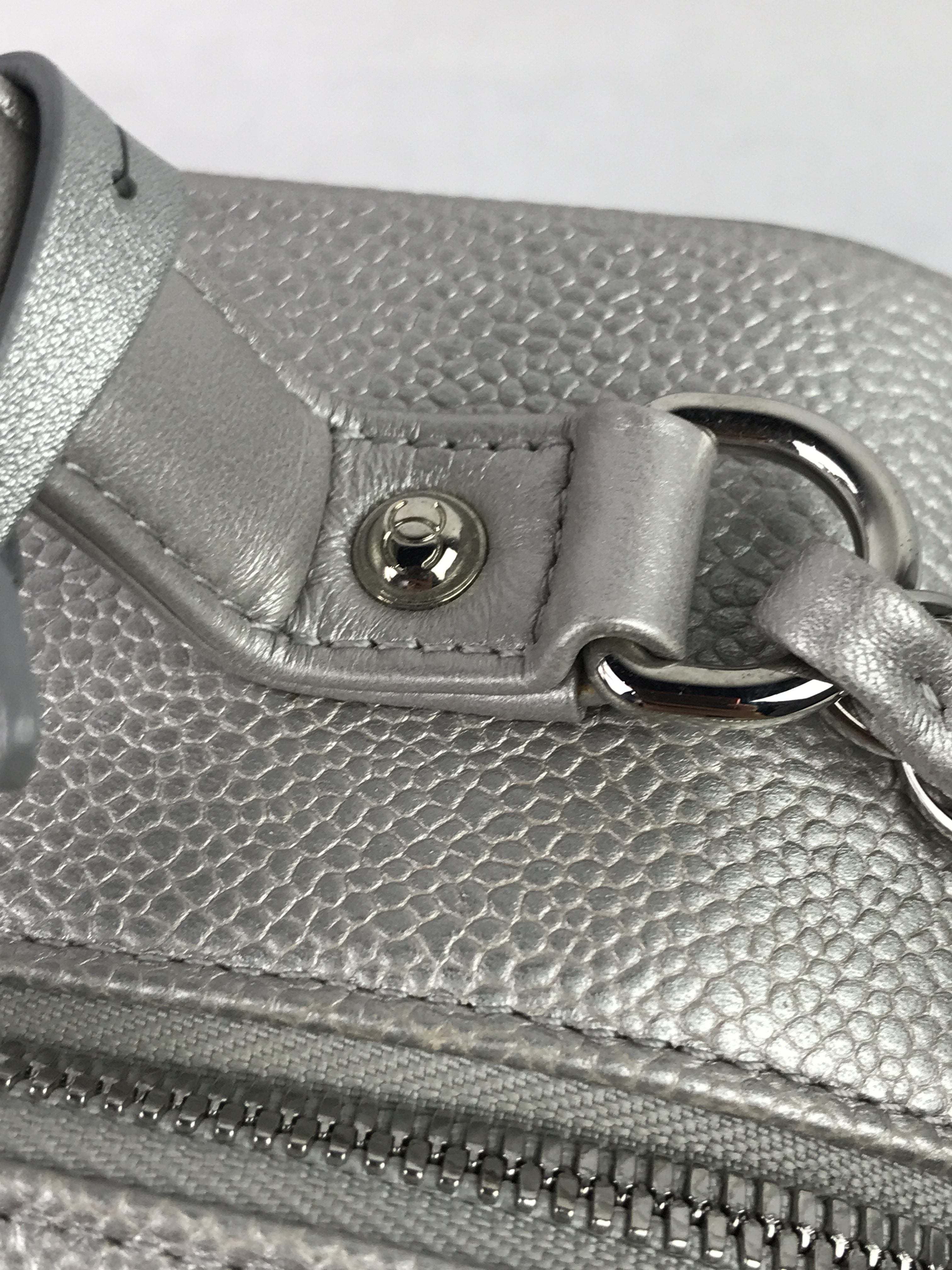 Caviar Silver Large CC Vanity Case Bag W/SHW