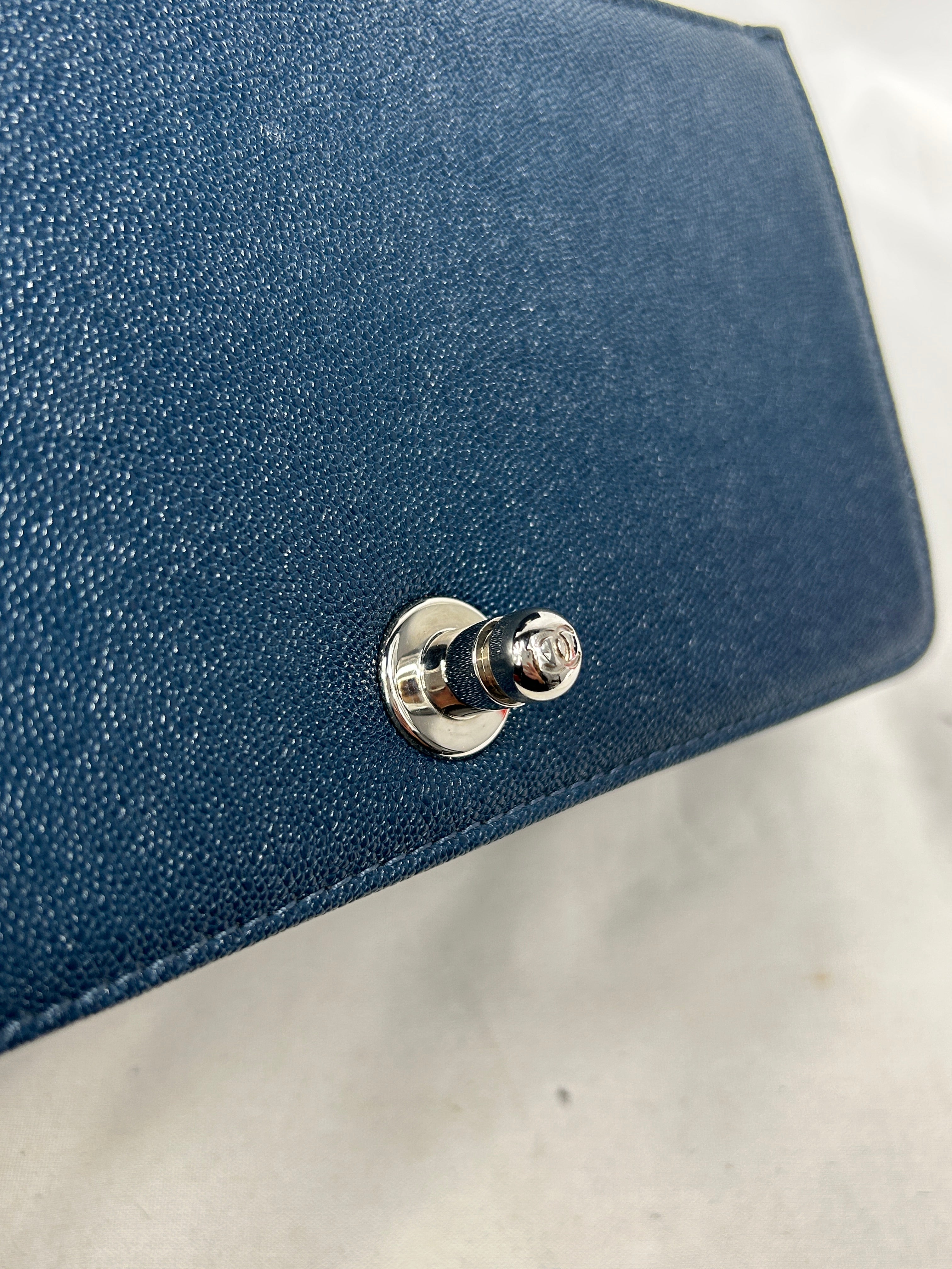 Blue Caviar Quilted Small Boy Bag w/SHW