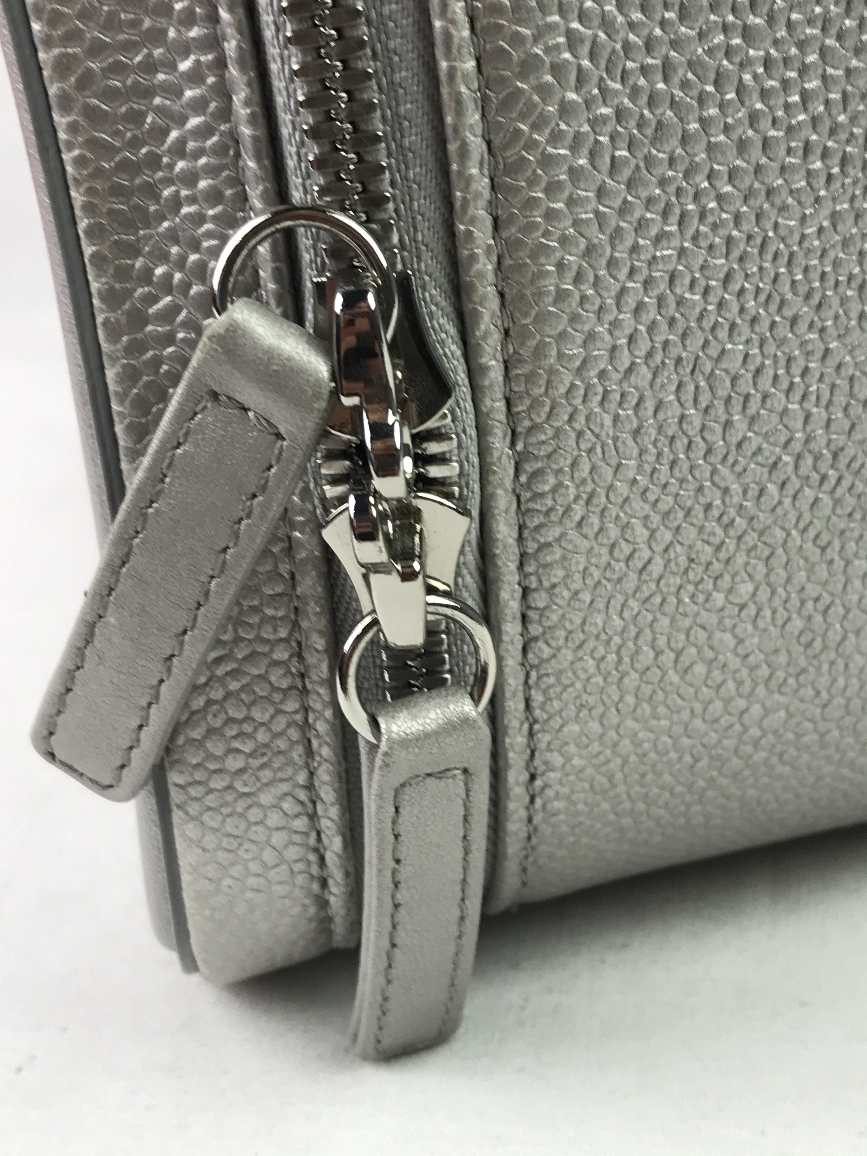 Caviar Silver Large CC Vanity Case Bag W/SHW