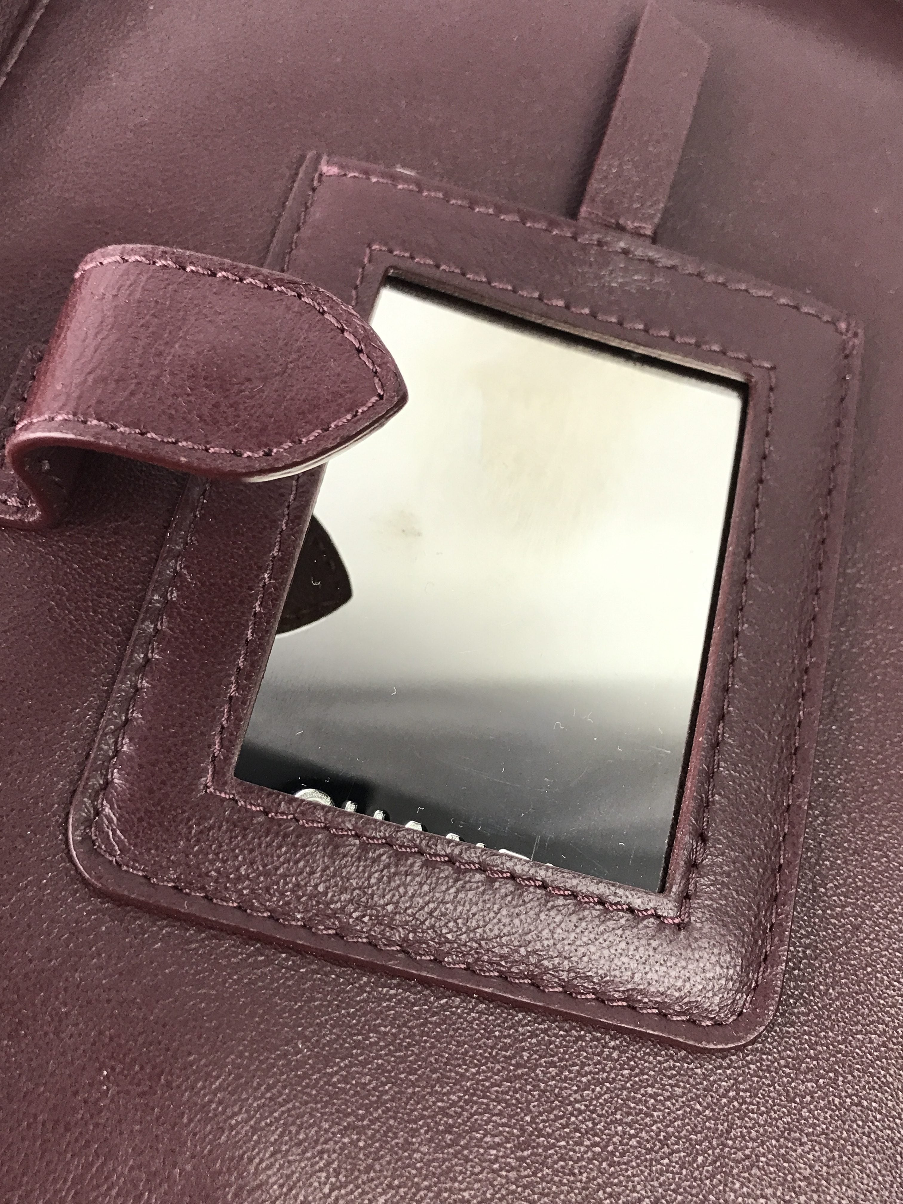 Caviar Silver Large CC Vanity Case Bag W/SHW