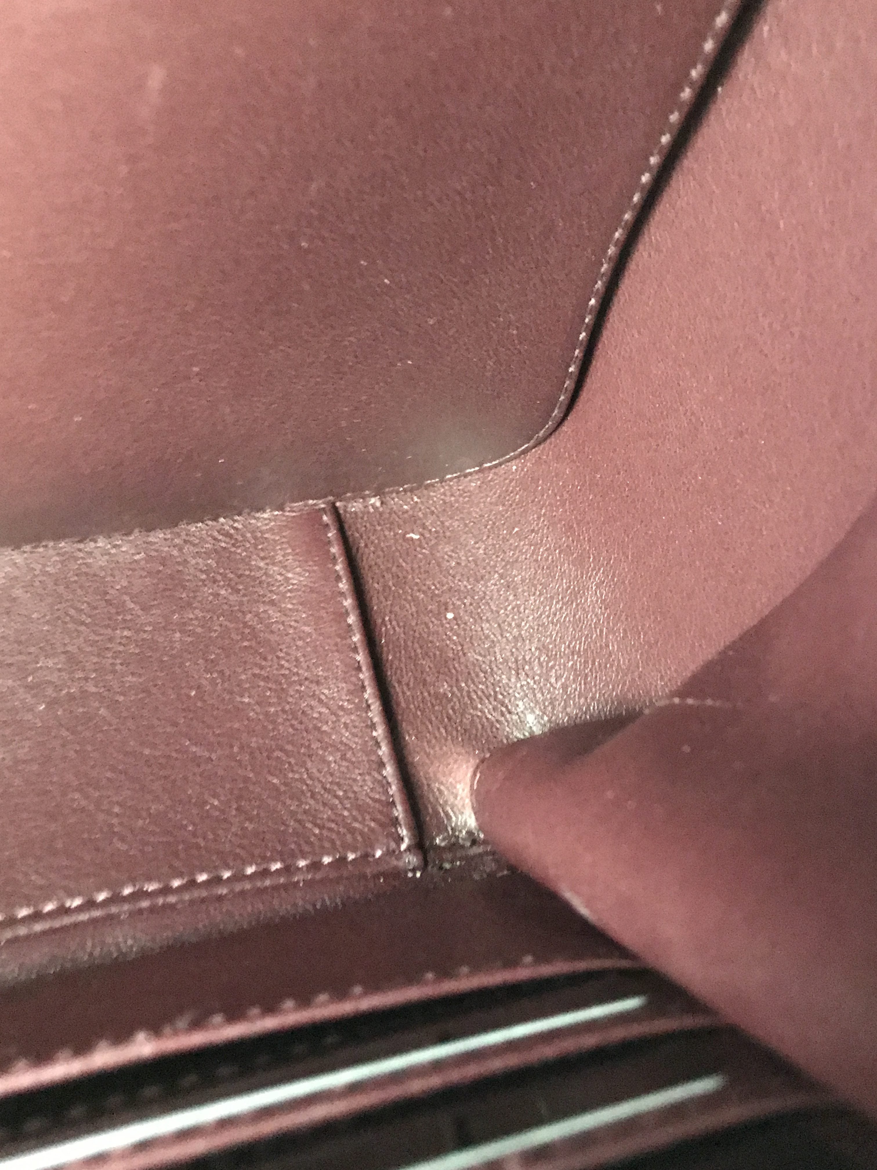 Caviar Silver Large CC Vanity Case Bag W/SHW