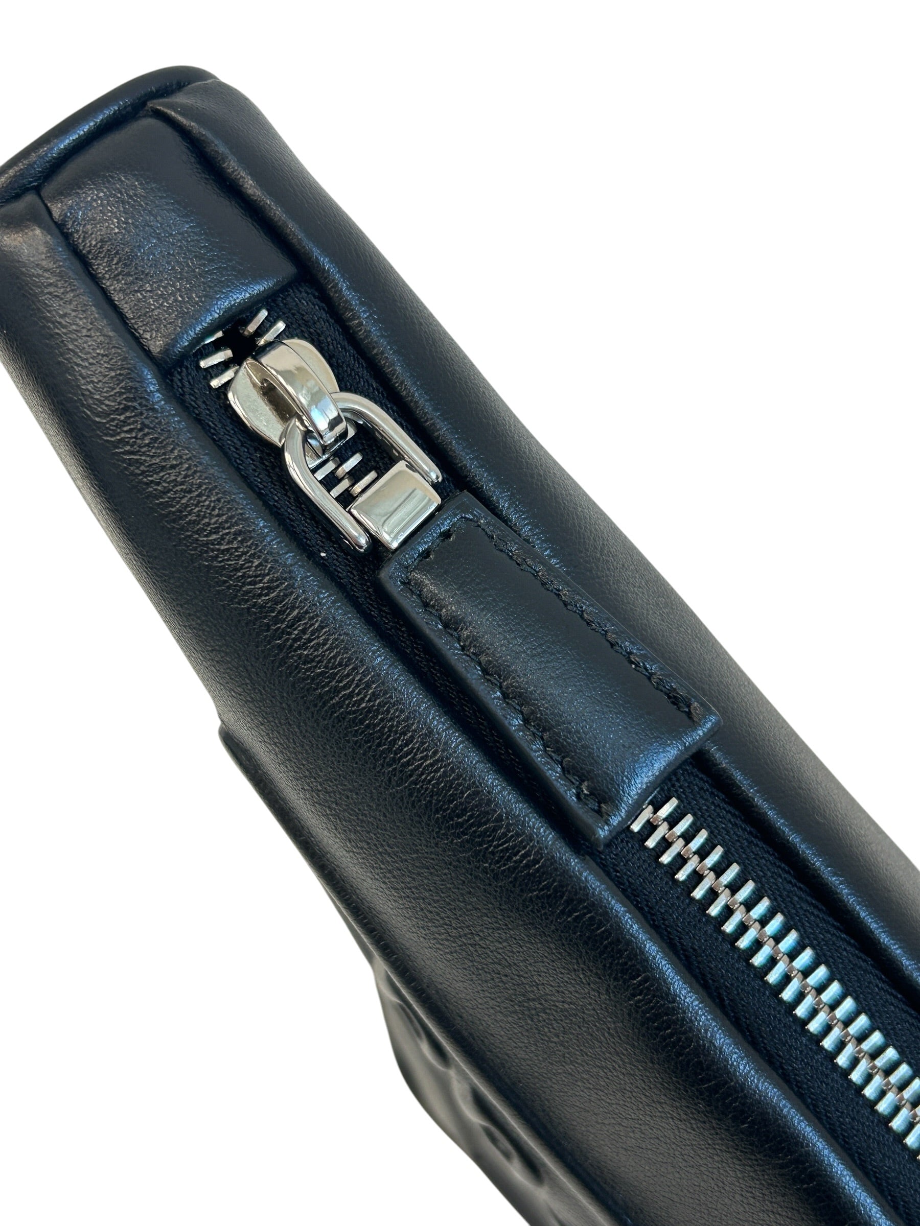 Black Grace Lux Leather Triangle Pouch Bag